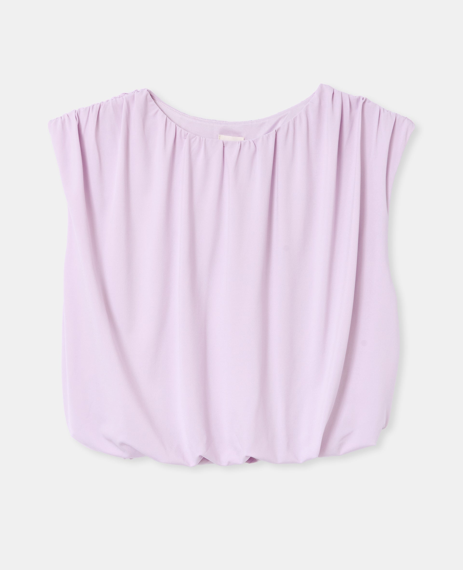Top boule sans manches en maille fluide