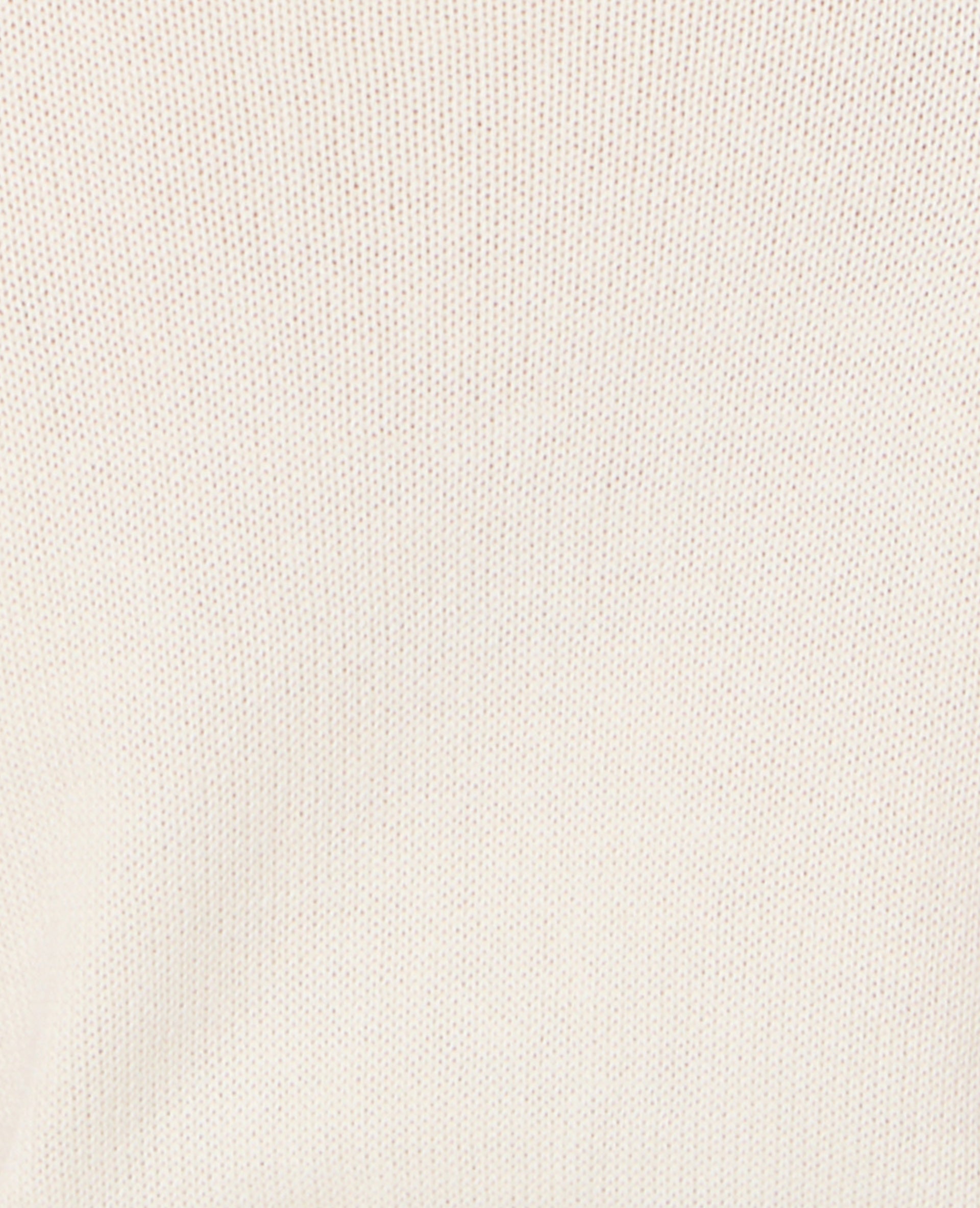 Pull manches courtes en maille ajourée avec volants