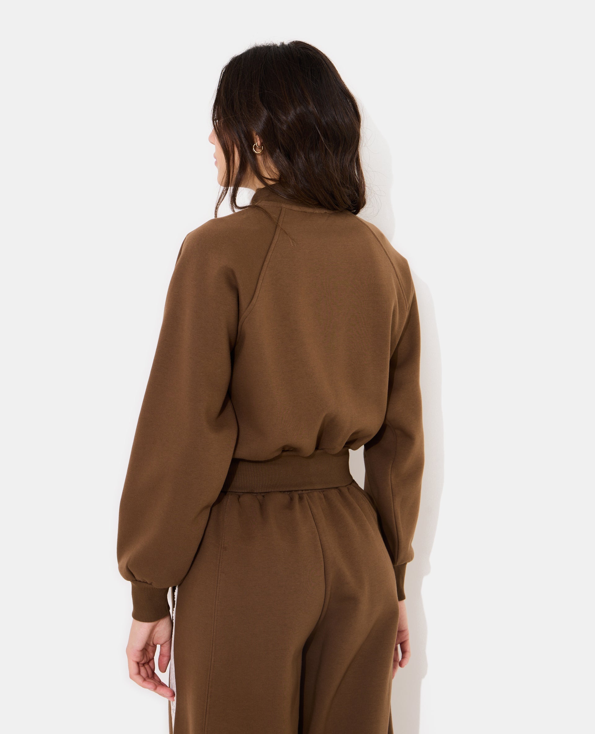Sweat zippé forme boule