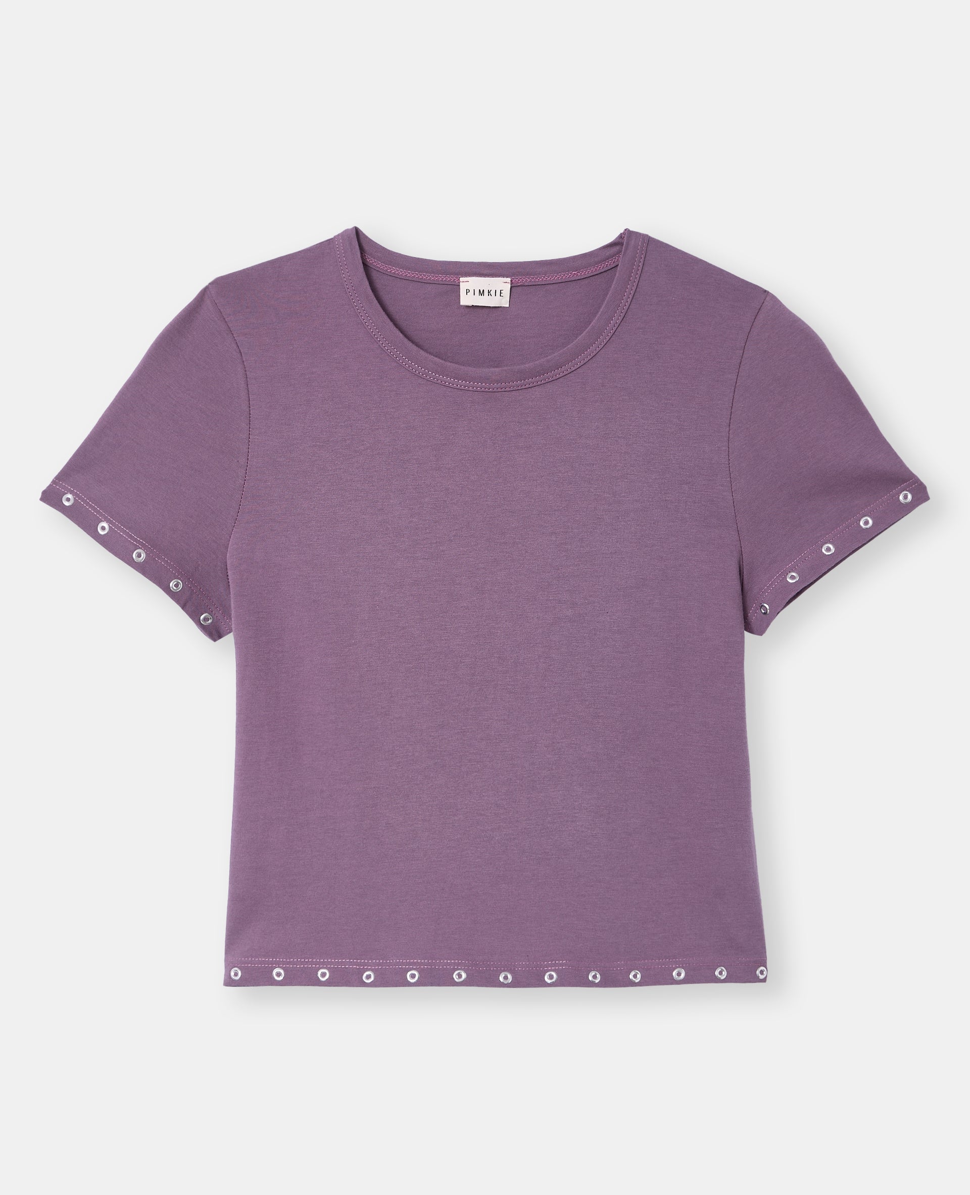 T-shirt court avec œillets