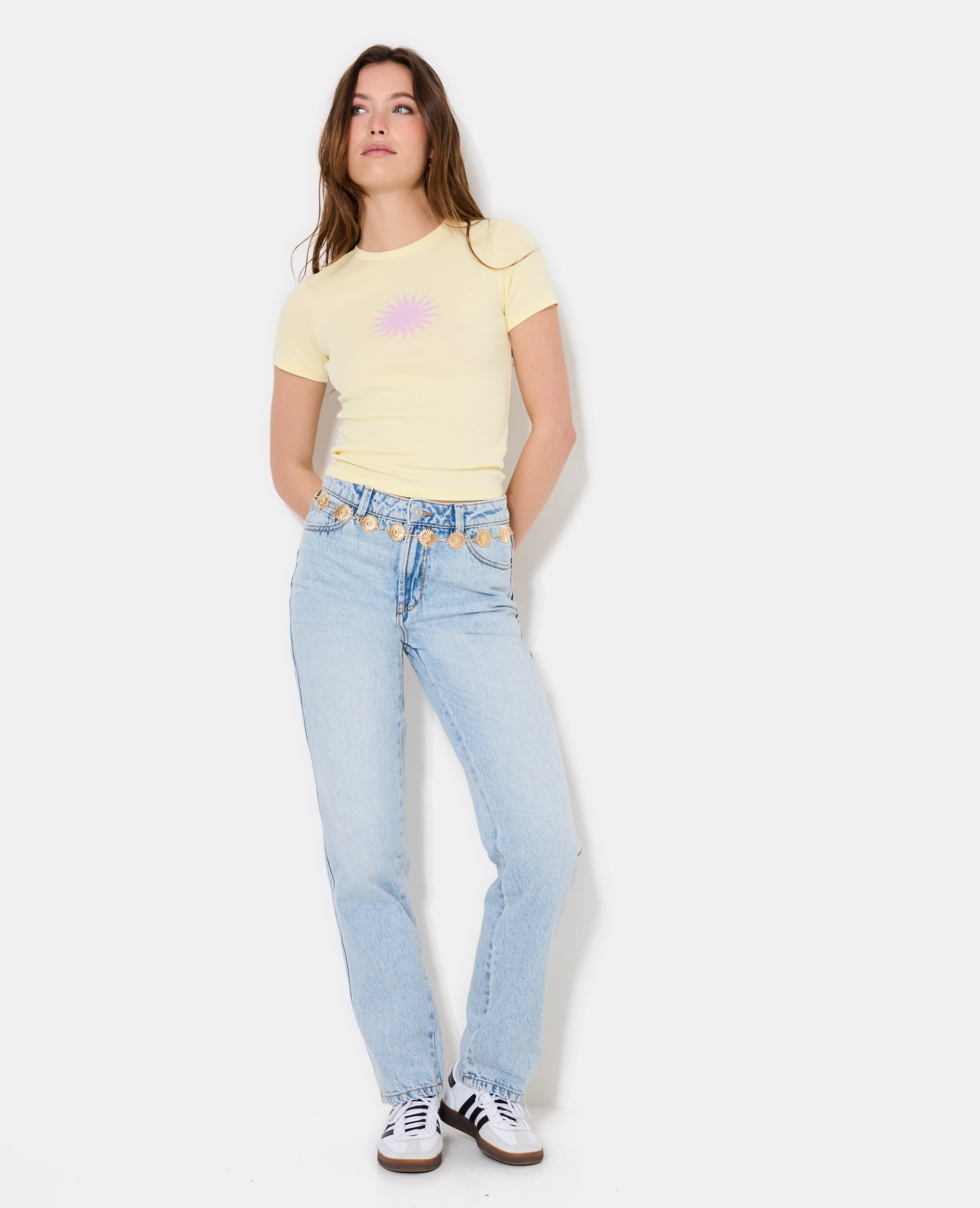 T-shirt ajusté avec soleil