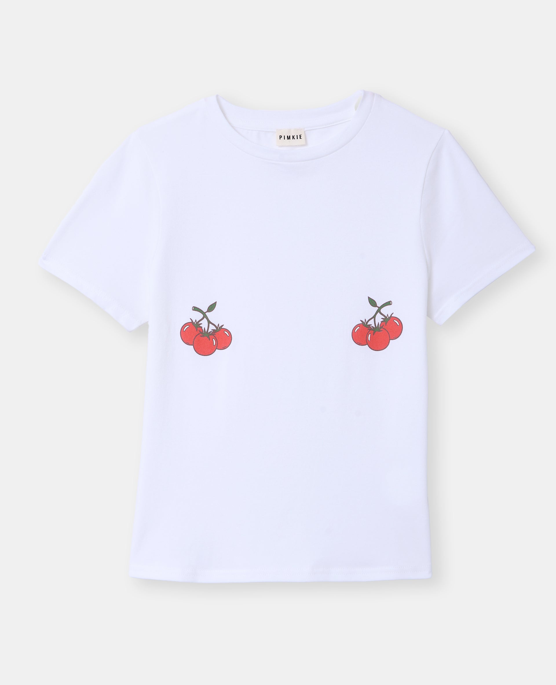 T-shirt ajusté avec prints tomates poitrine