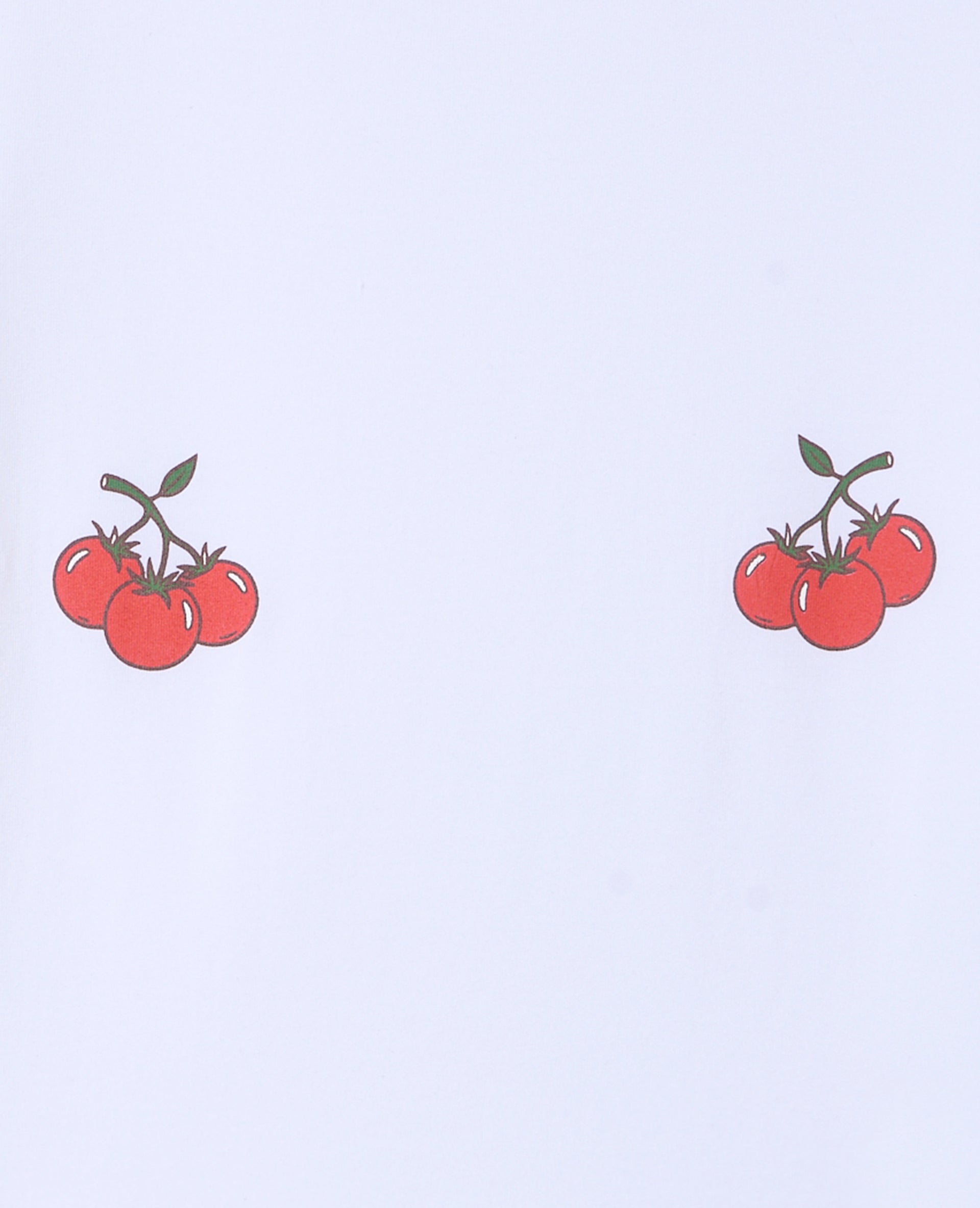T-shirt ajusté avec prints tomates poitrine