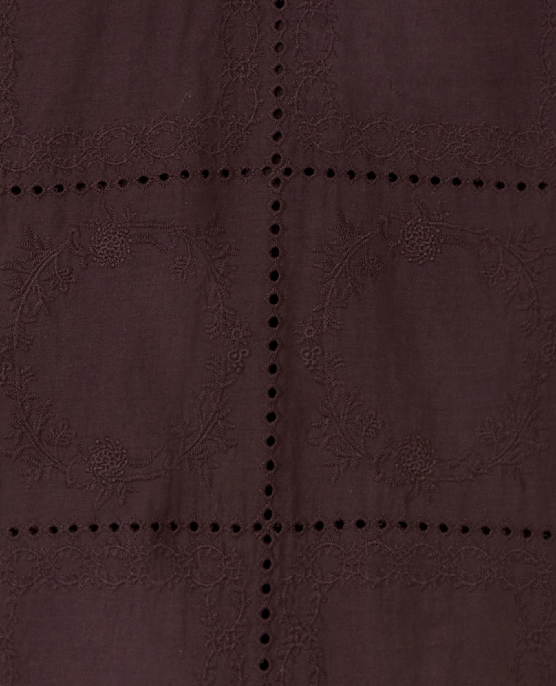 Blouse avec détails ajourés et broderies