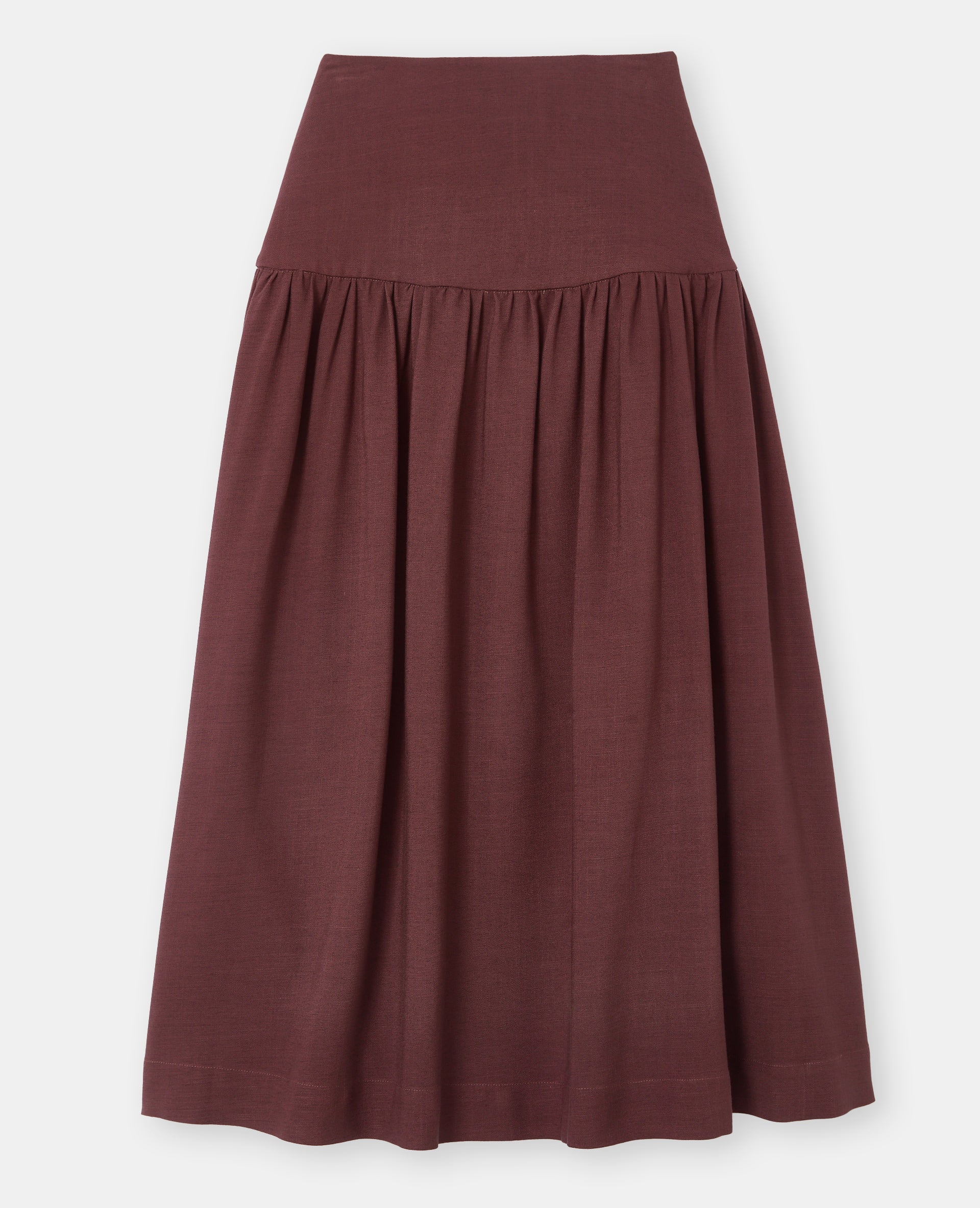 Jupon long avec taille droite