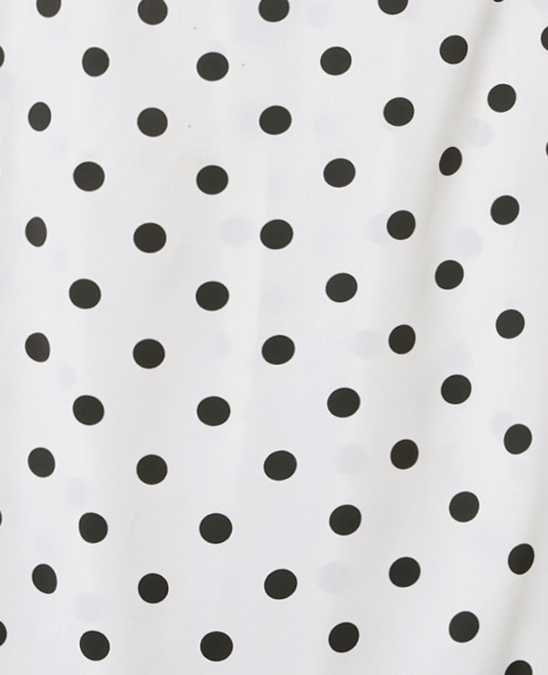 Robe longue à pois avec empiècements dentelle