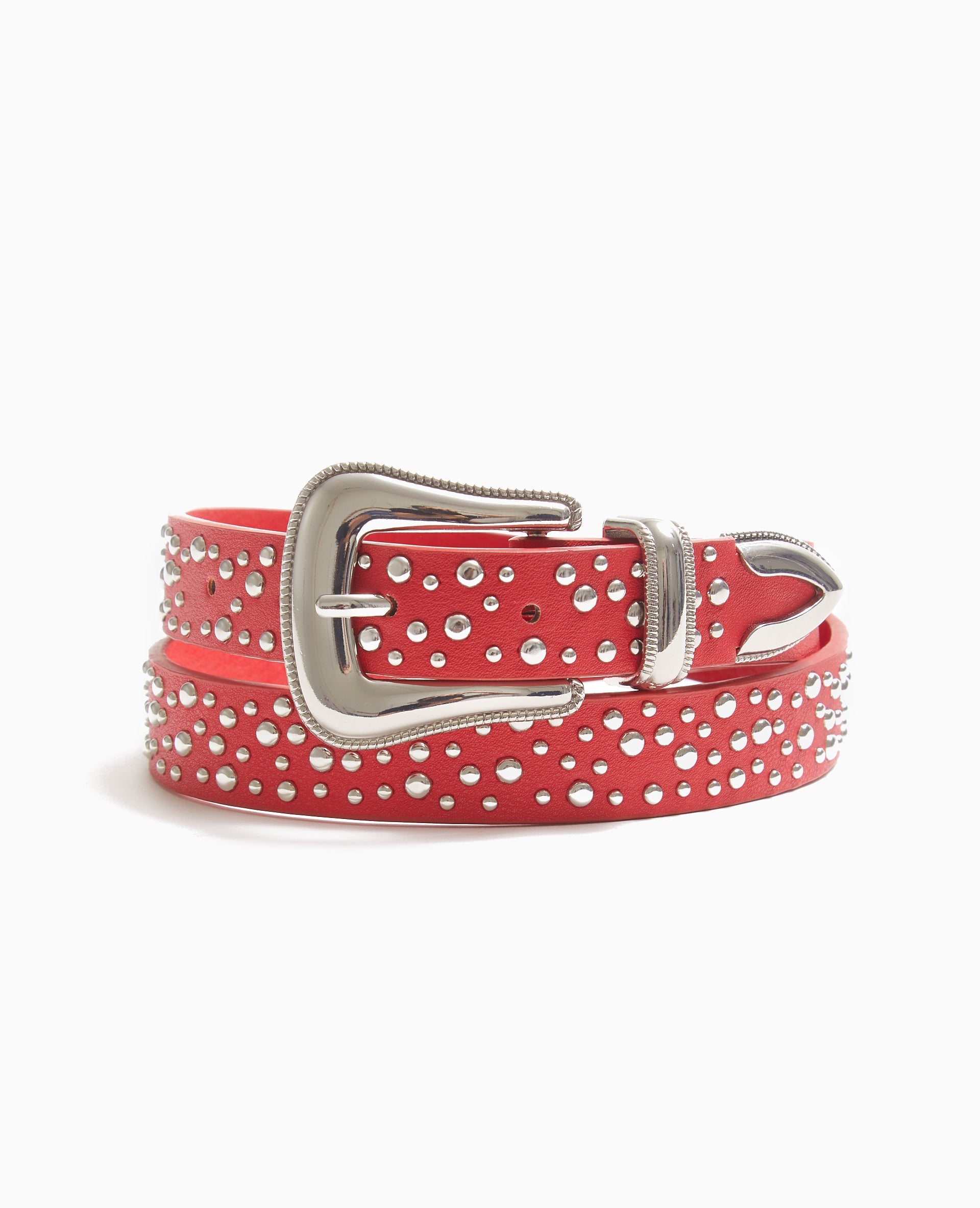 Ceinture avec boucle western et clous