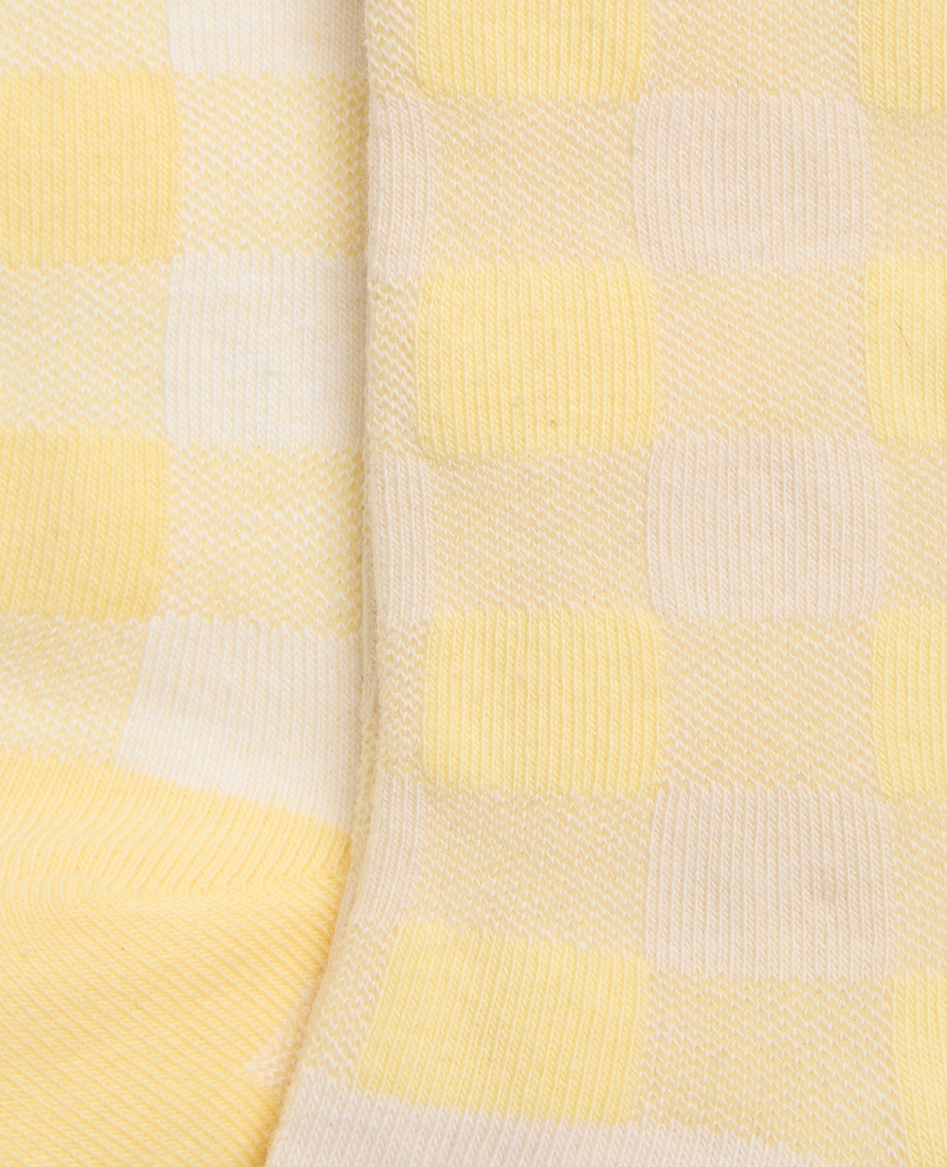 Lot de 2 paires de chaussettes à carreaux bords ondulés