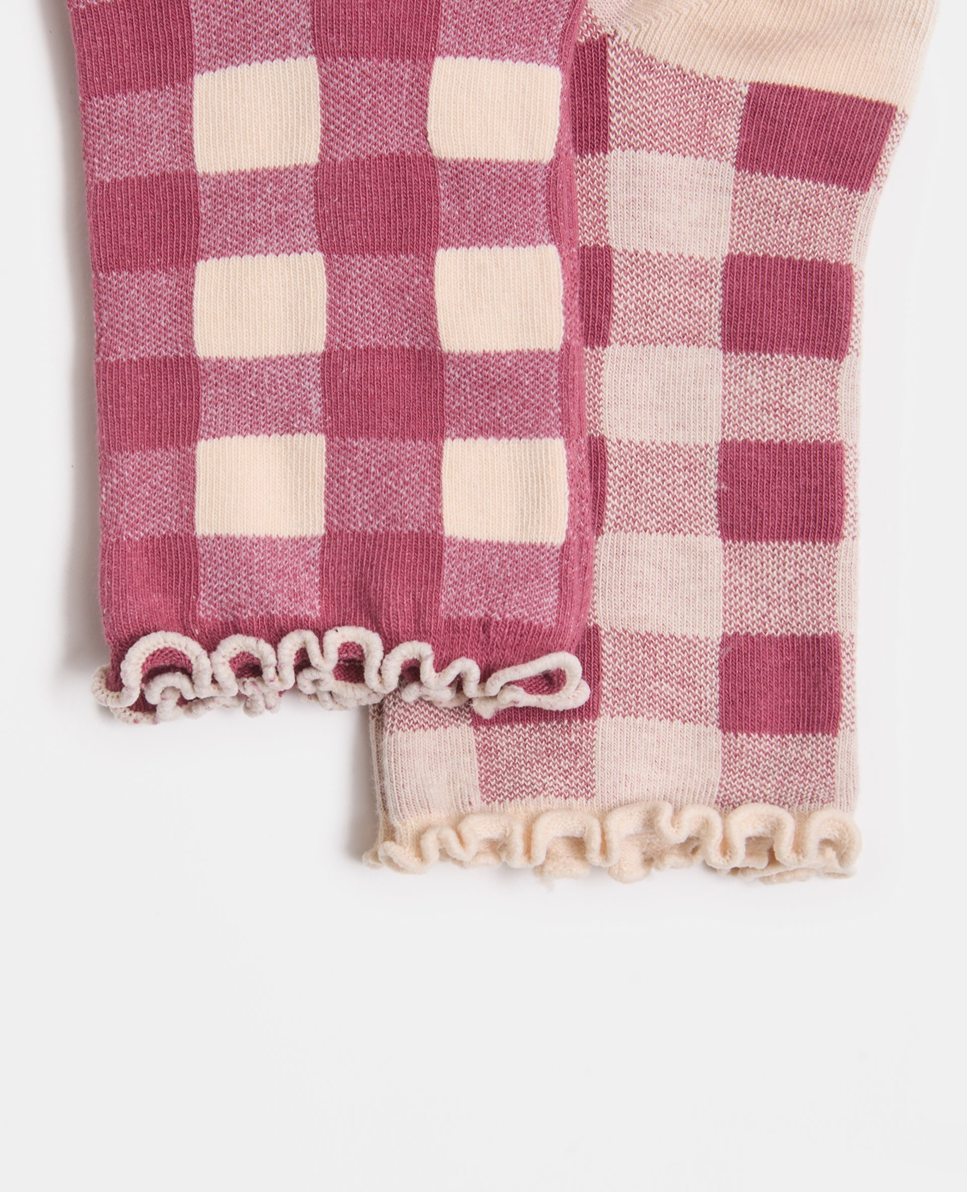 Lot de 2 paires de chaussettes à carreaux