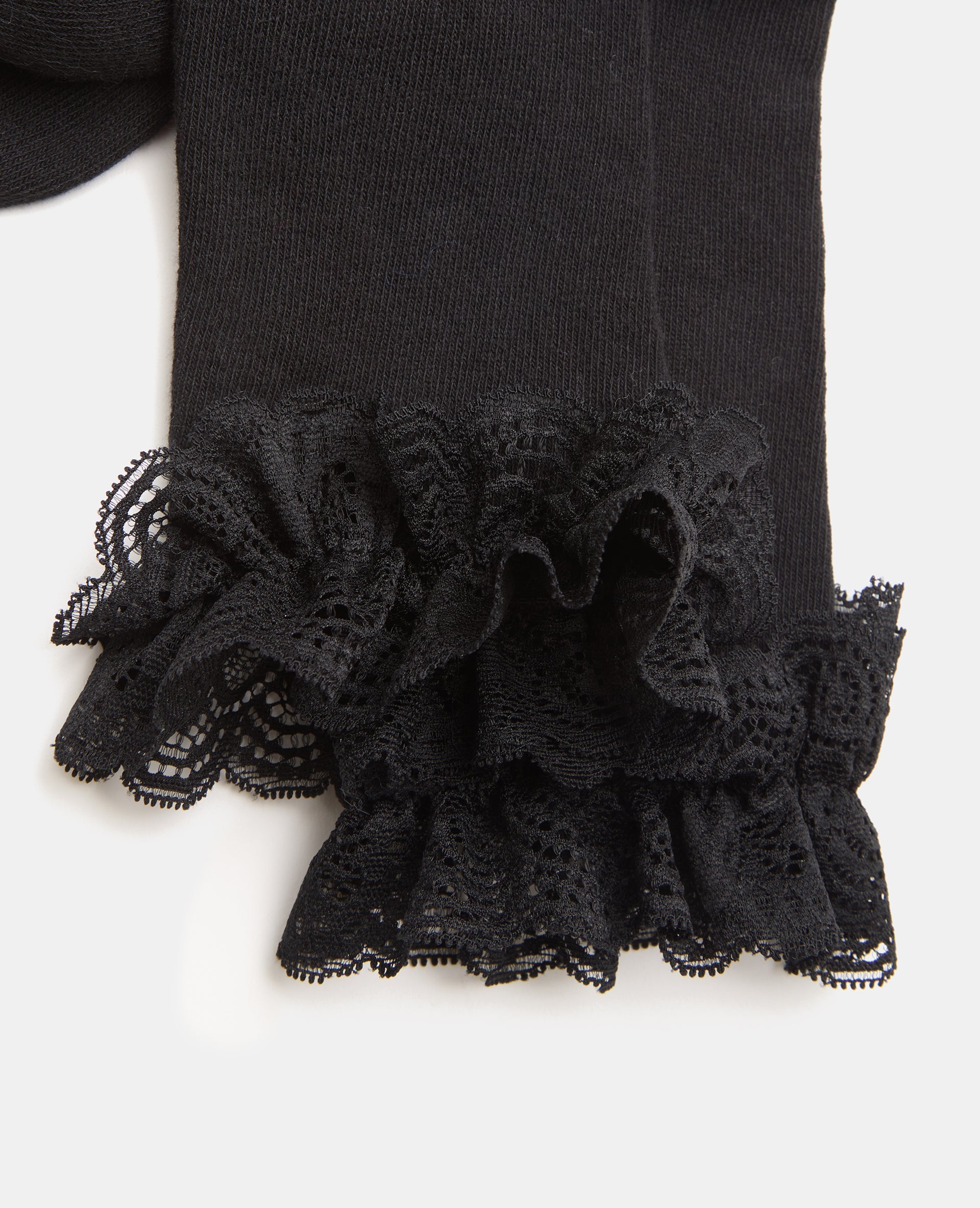Paire de chaussettes avec dentelle