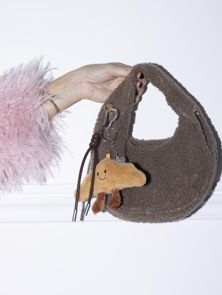 Déco de sac croissant et cœur