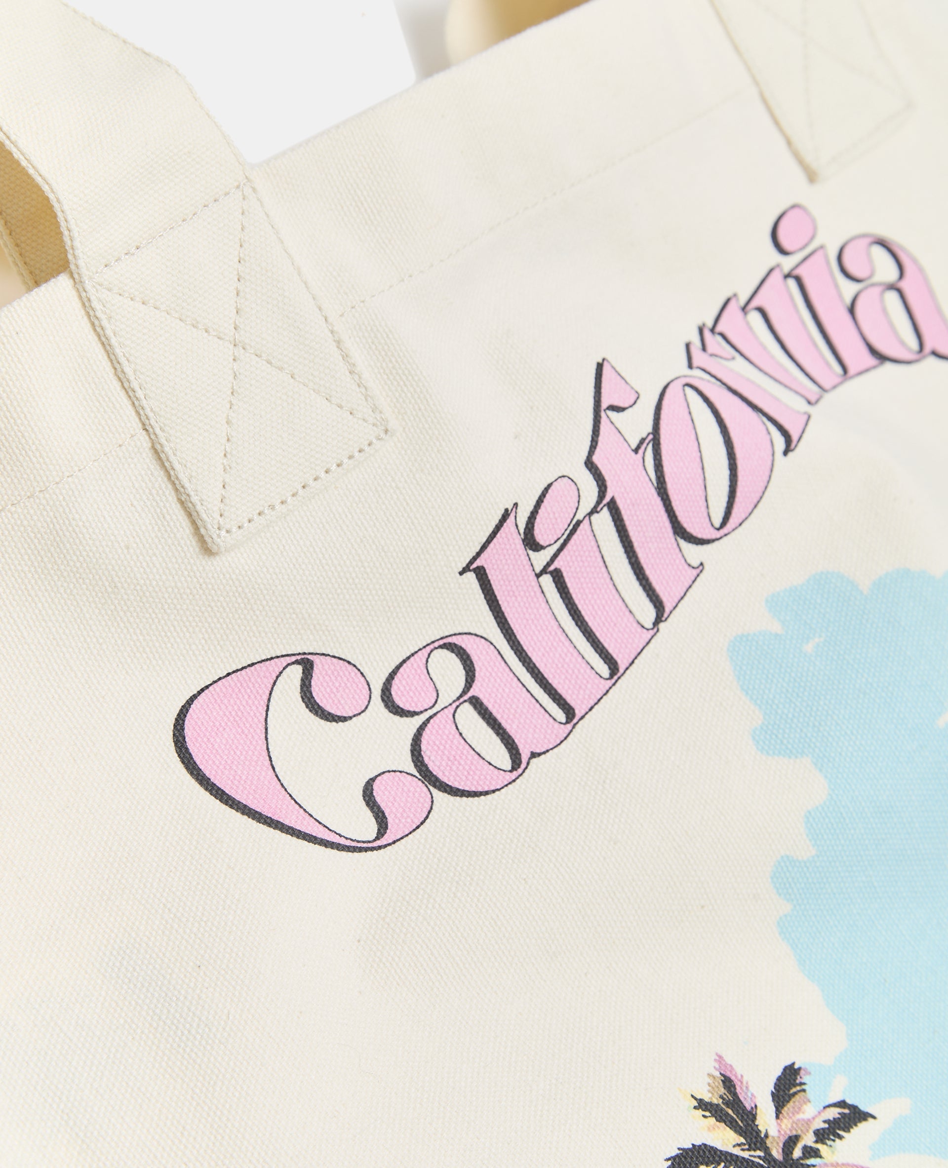 Tote bag en toile avec motifs California