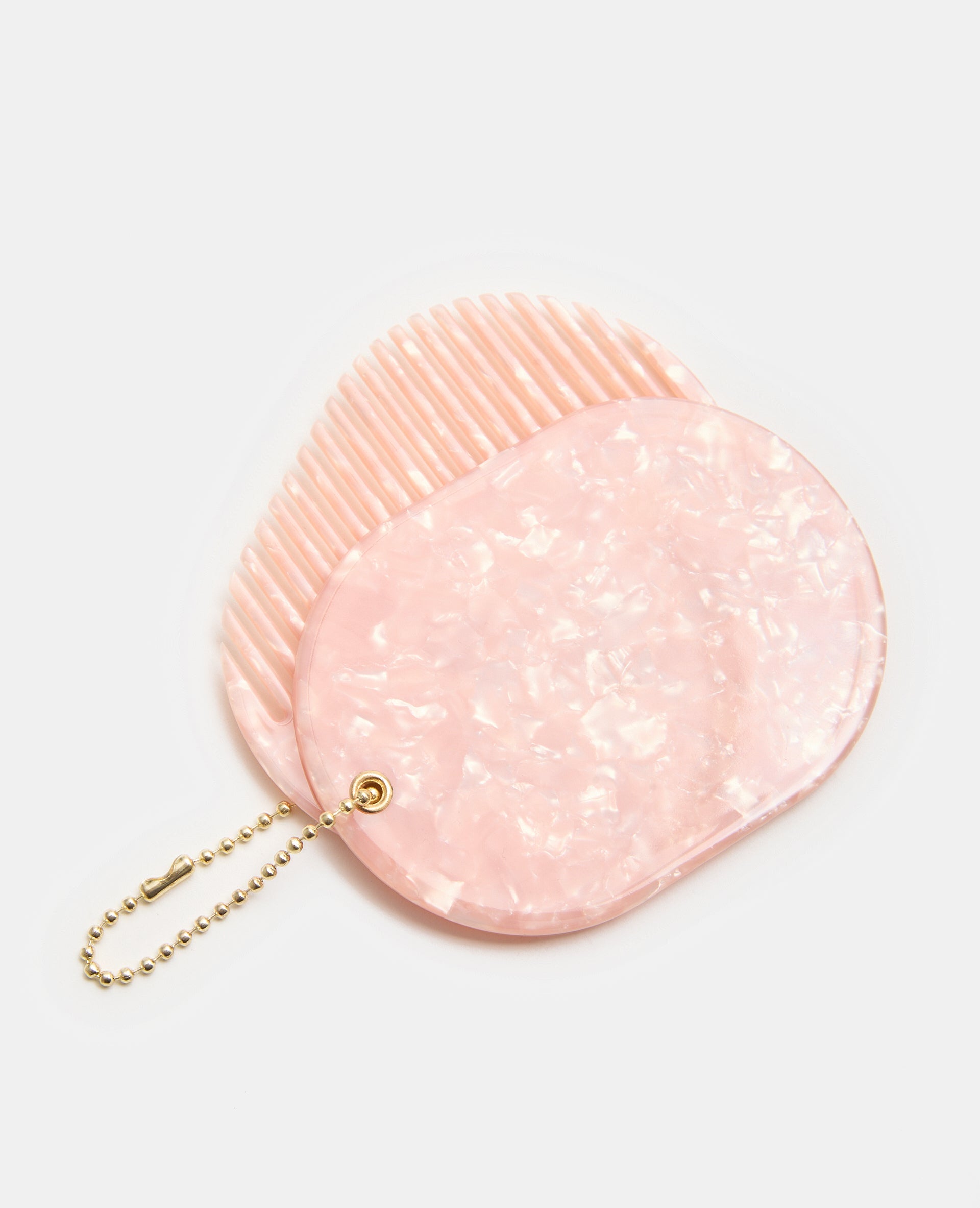 Déco de sac avec peigne et miroir