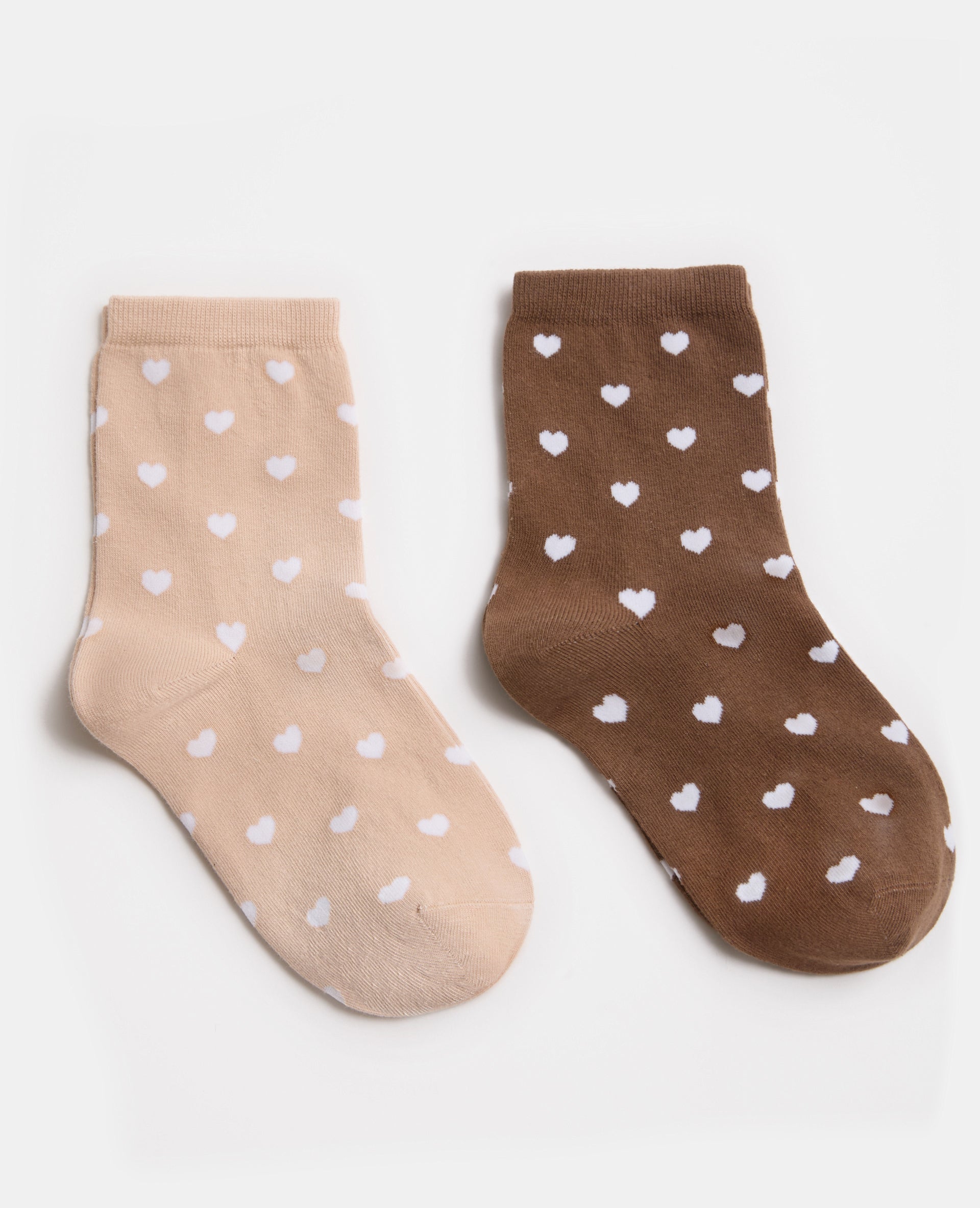 Lot de 2 paires de chaussettes Cœurs