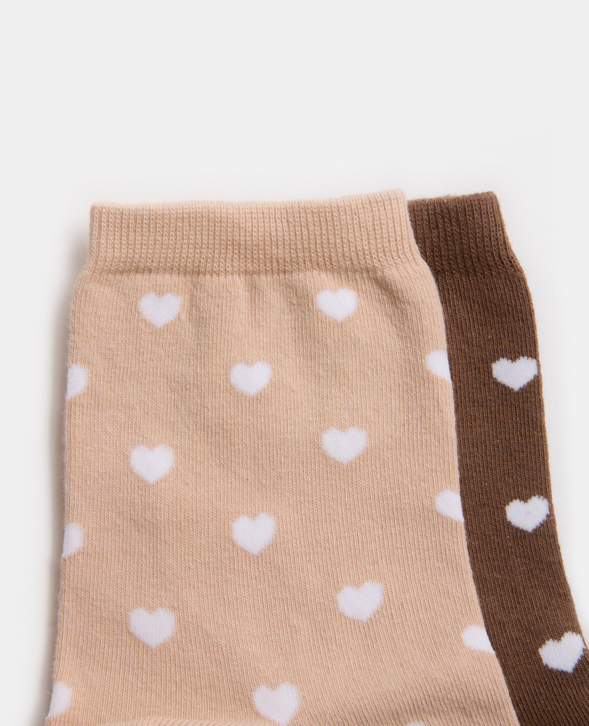 Lot de 2 paires de chaussettes Cœurs