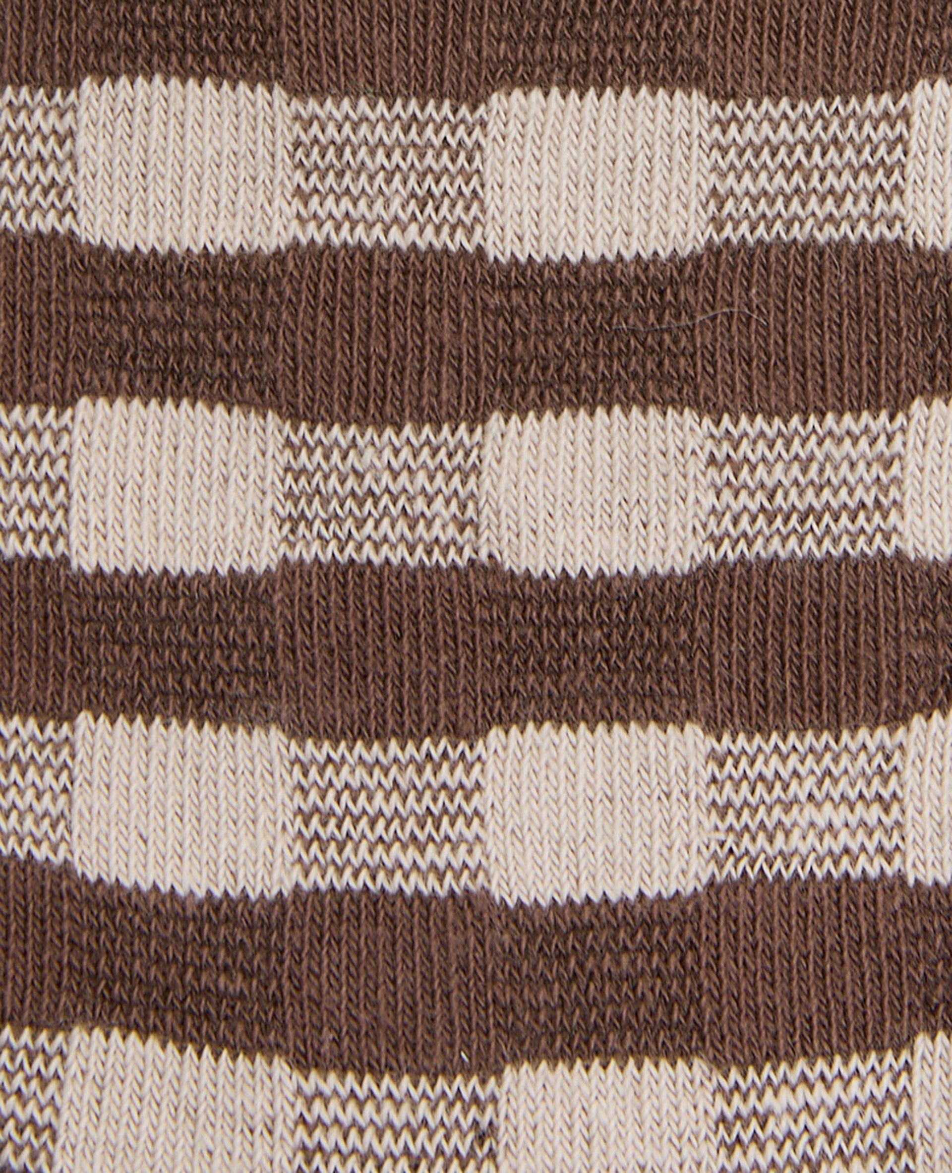 Paire de chaussettes à carreaux avec ourson