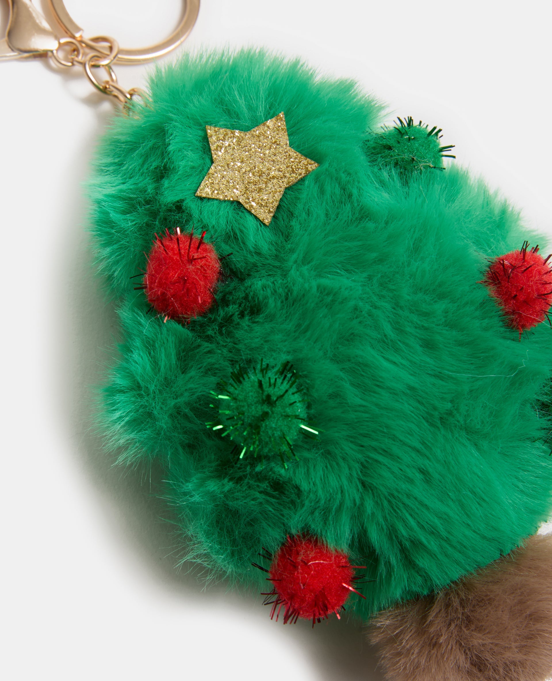 Déco de sac sapin en peluche