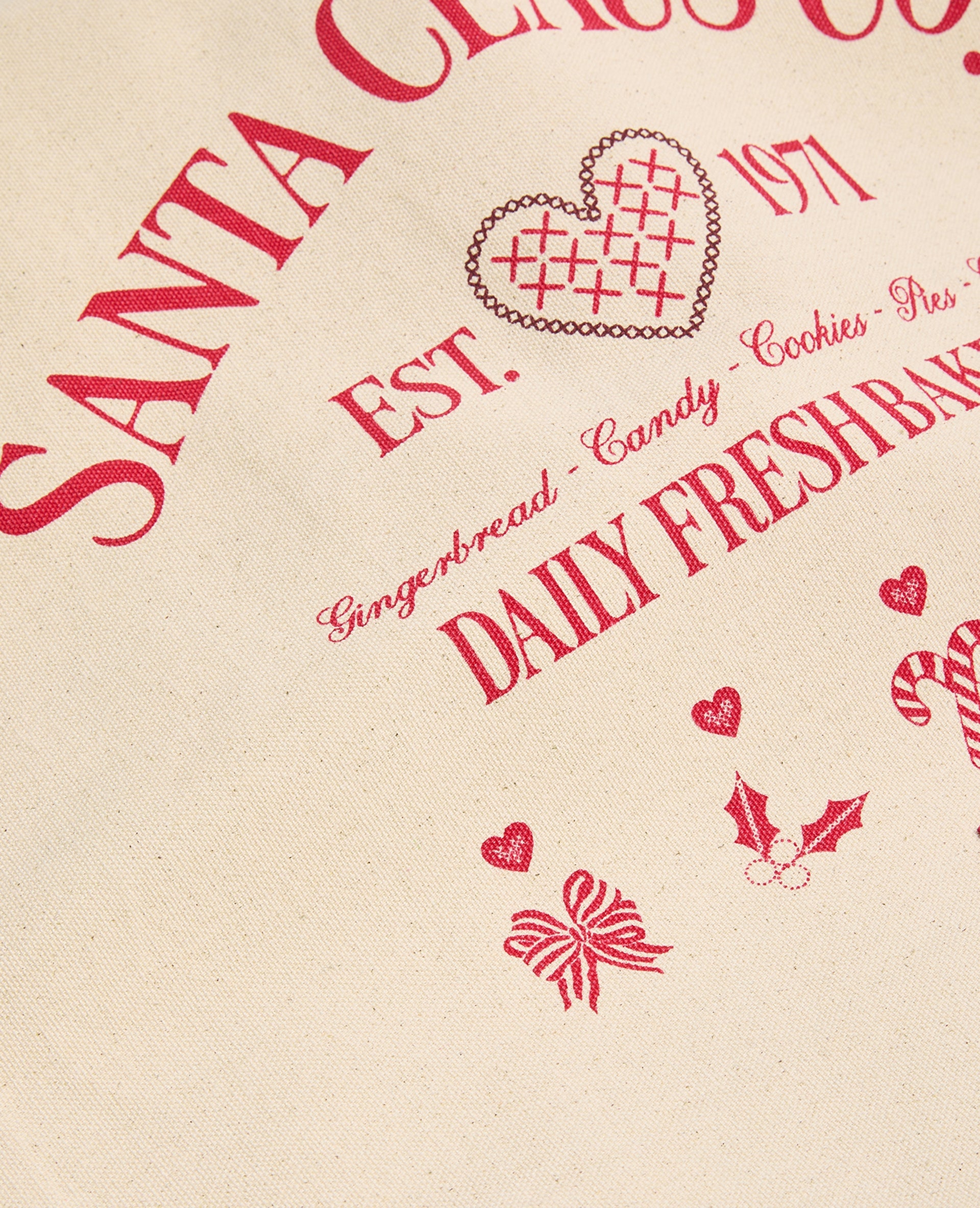 Tote bag en toile motifs de Noël