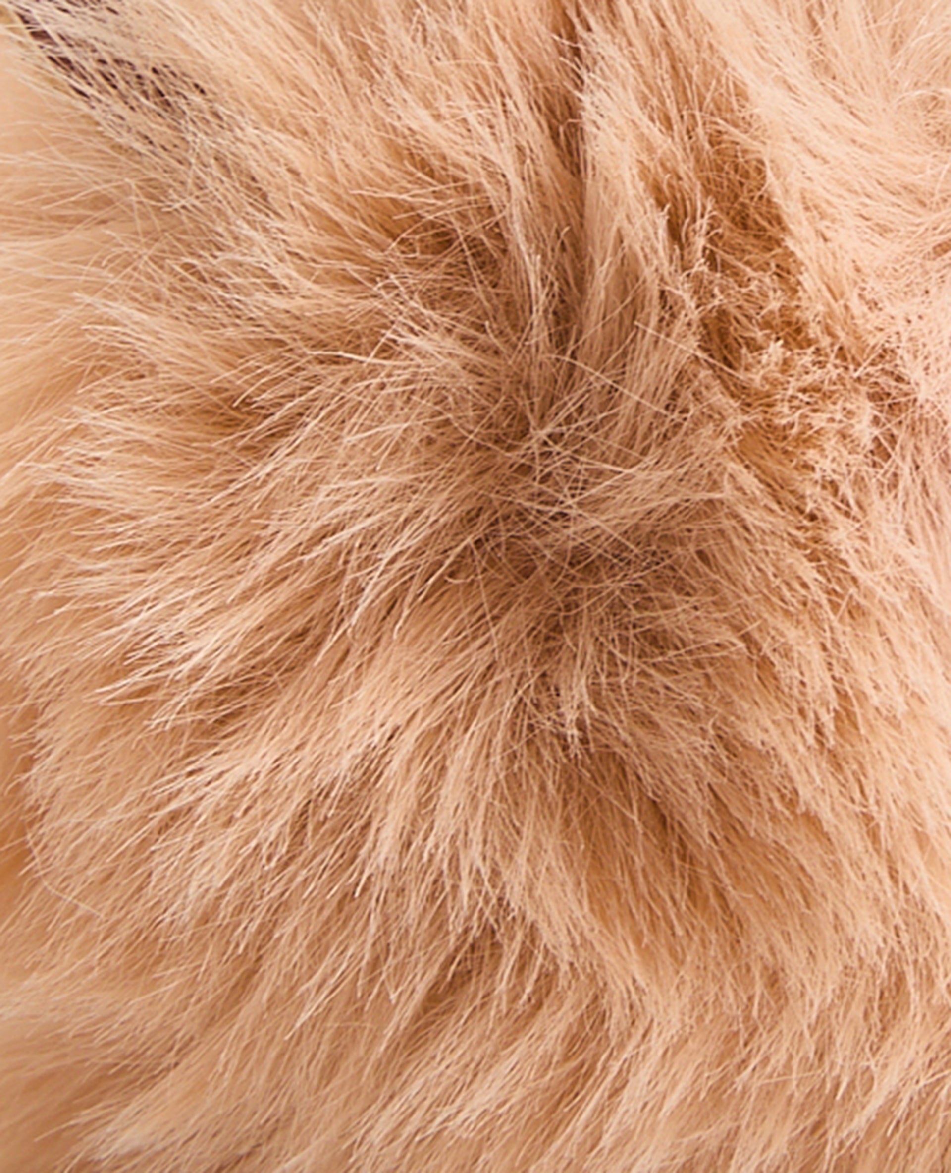 Déco de sac tête de renne en fausse fourrure