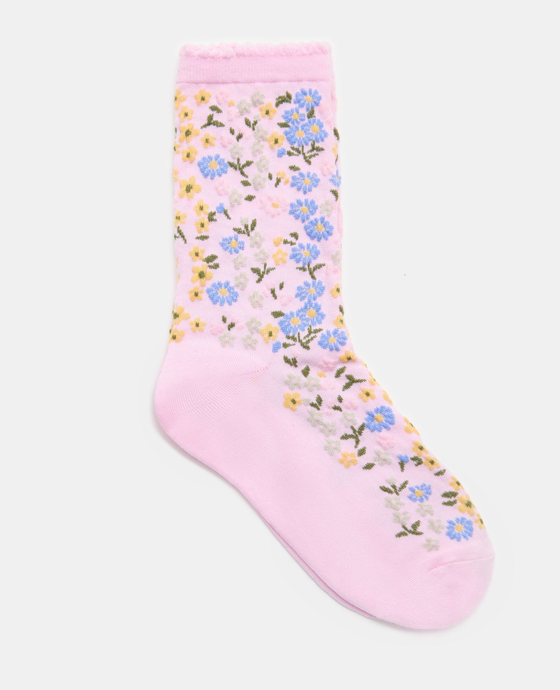 Paire de chaussettes avec fleurs
