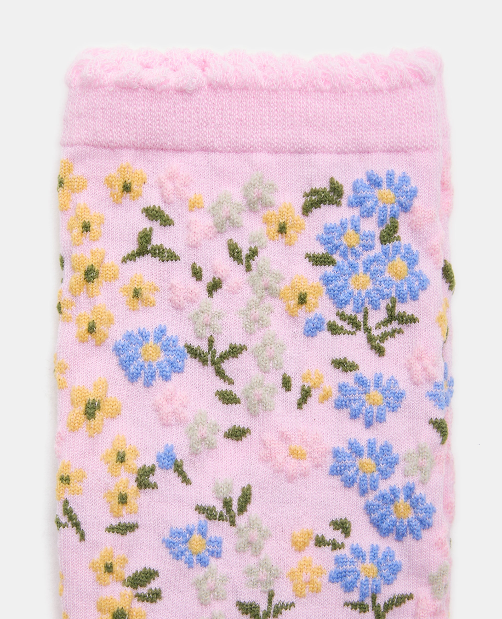 Paire de chaussettes avec fleurs