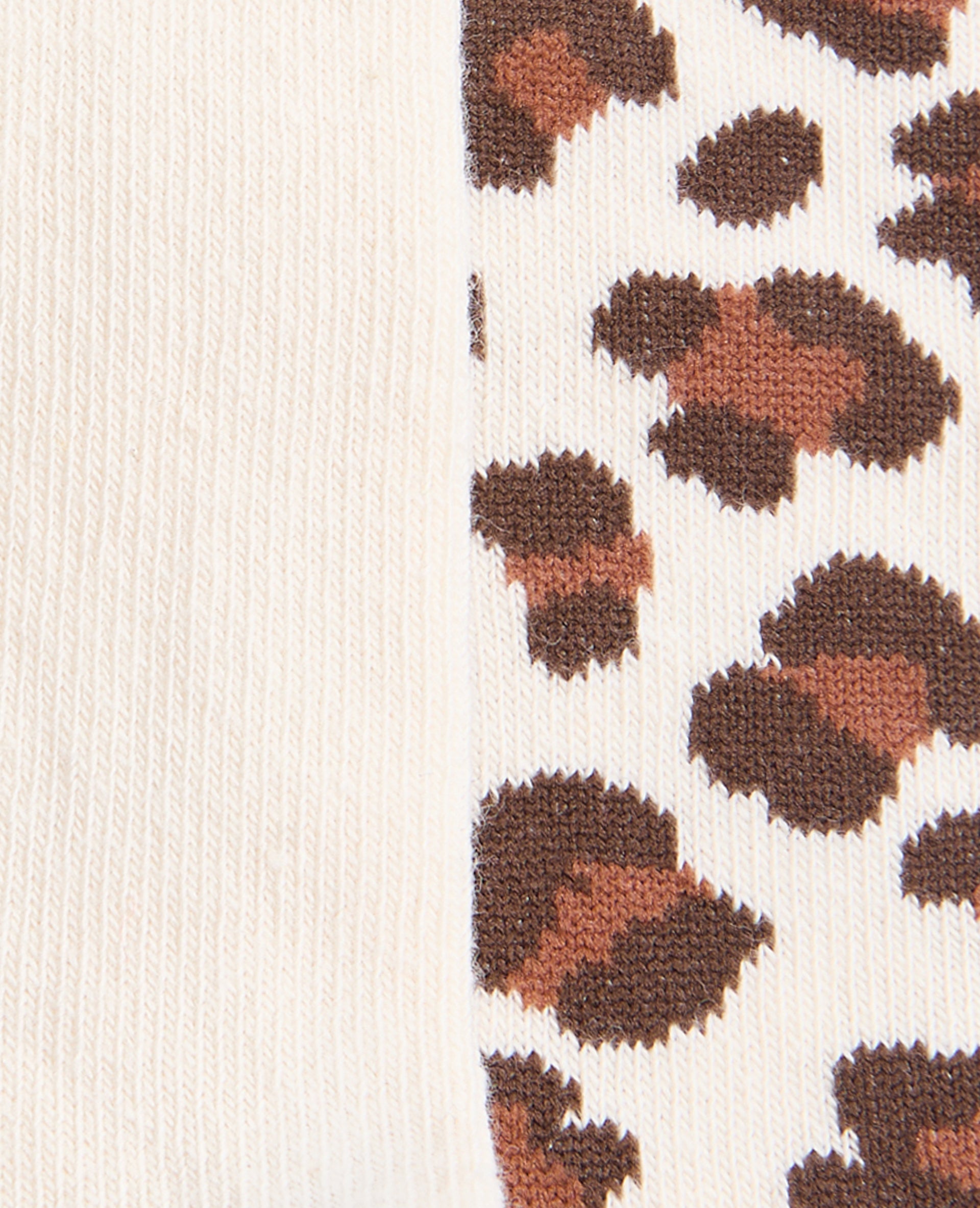 Lot de 2 paires de chaussettes léopard