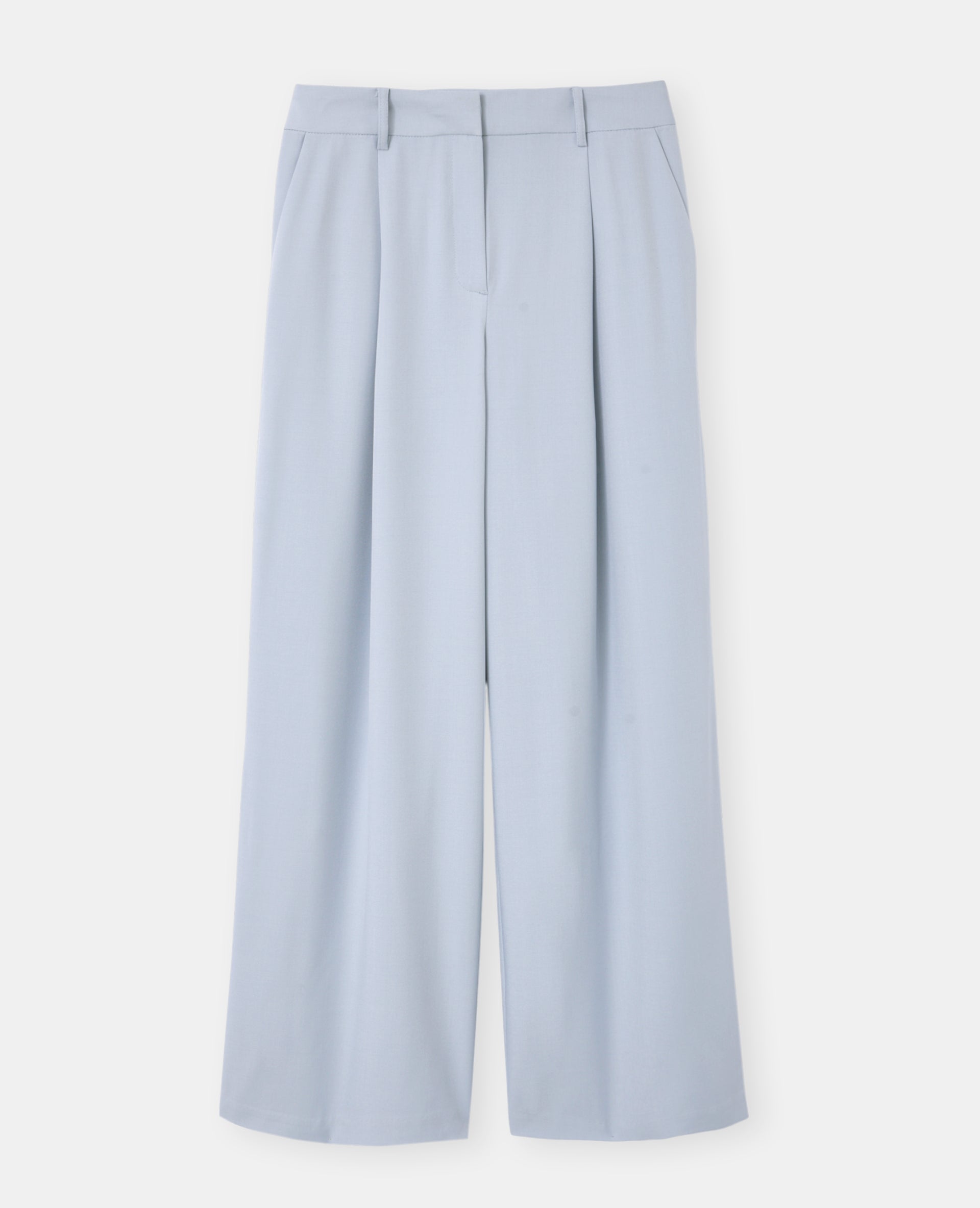 Pantalon large et droit avec pinces