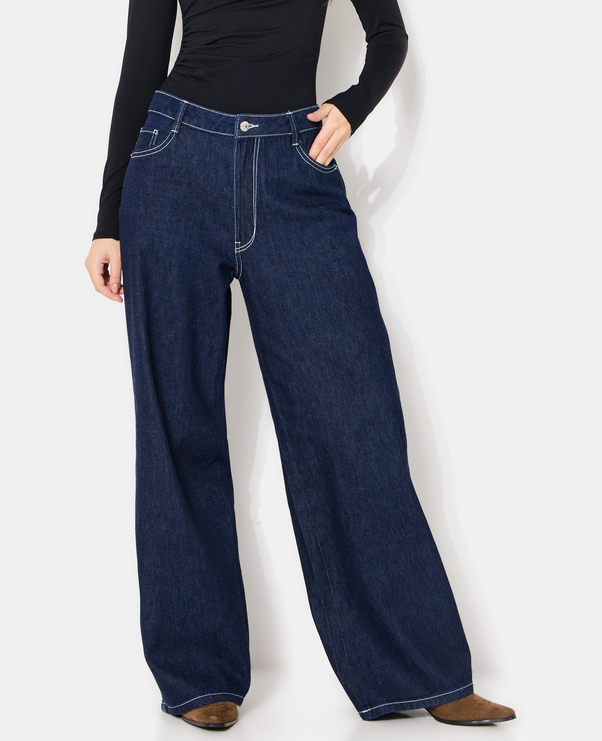 J99-3 / Jean baggy taille basse
