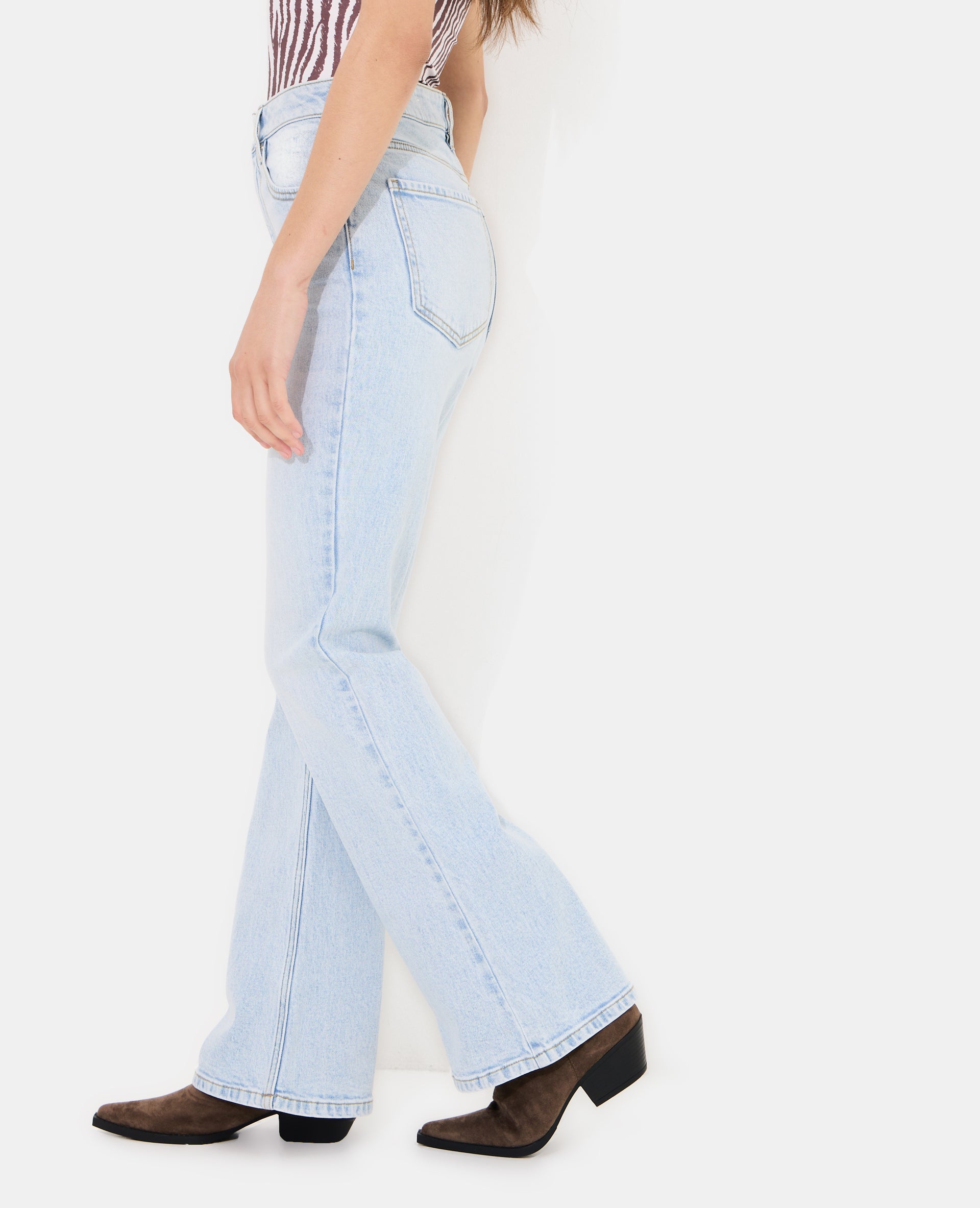 J74-1 / Jean flare taille haute
