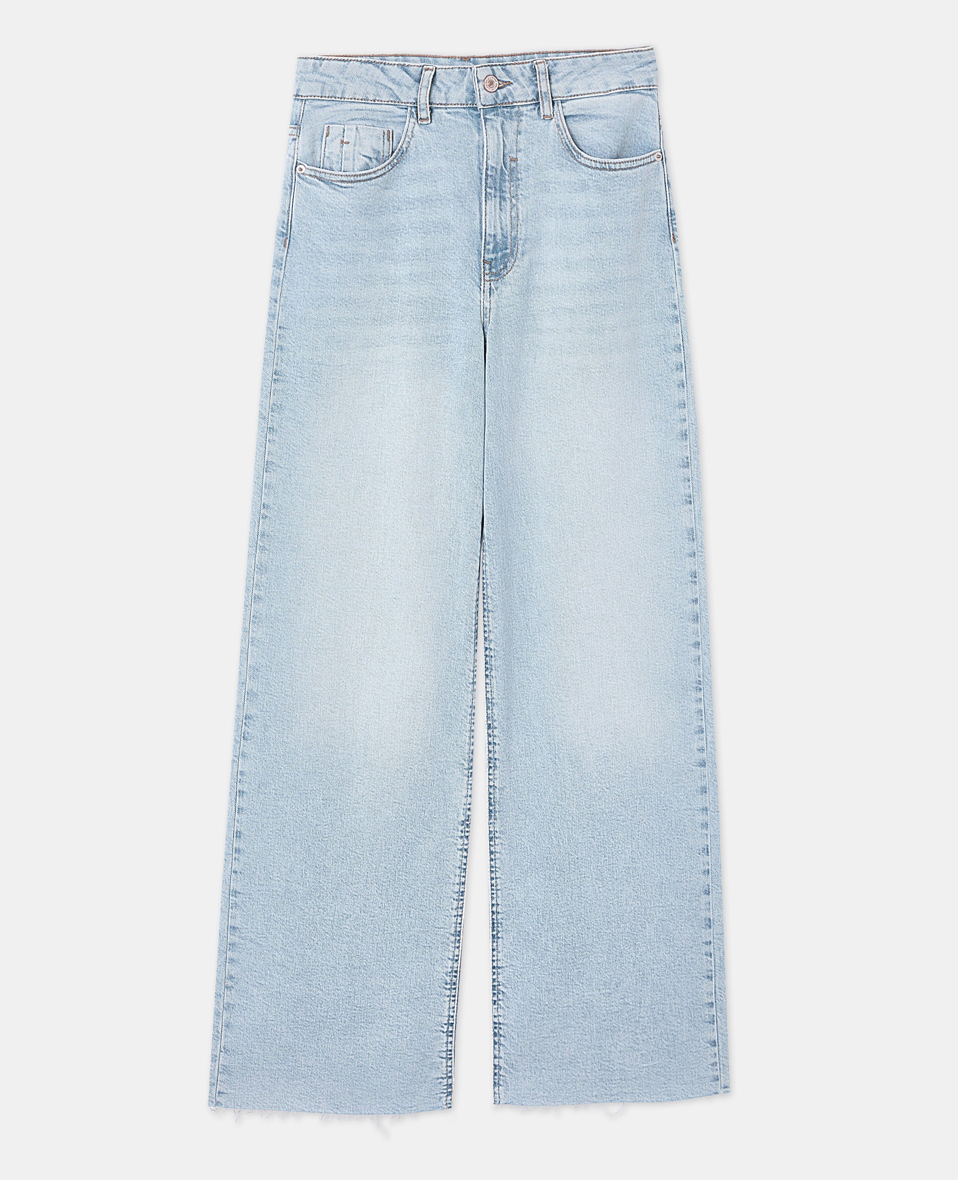 J71-1 / Jean wide taille haute bas coupés