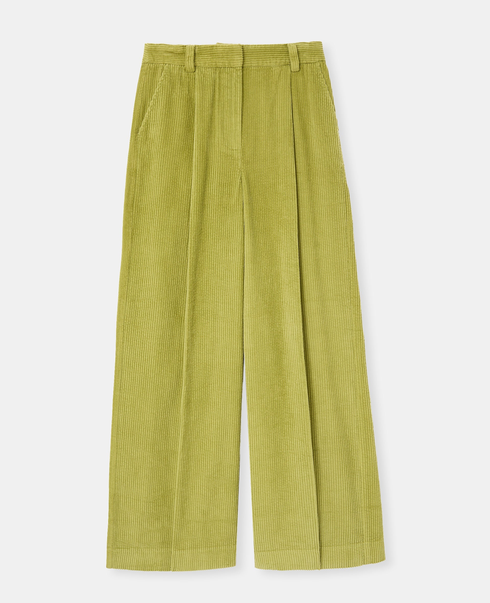 Pantalon large en velours grosse côte