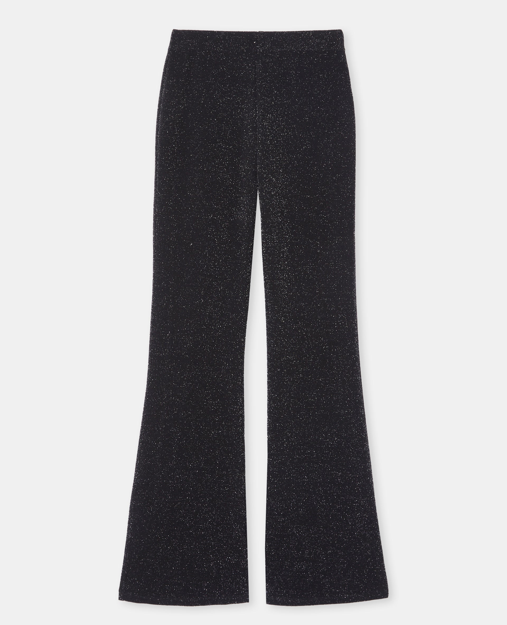 Pantalon flare en maille avec fils lurex