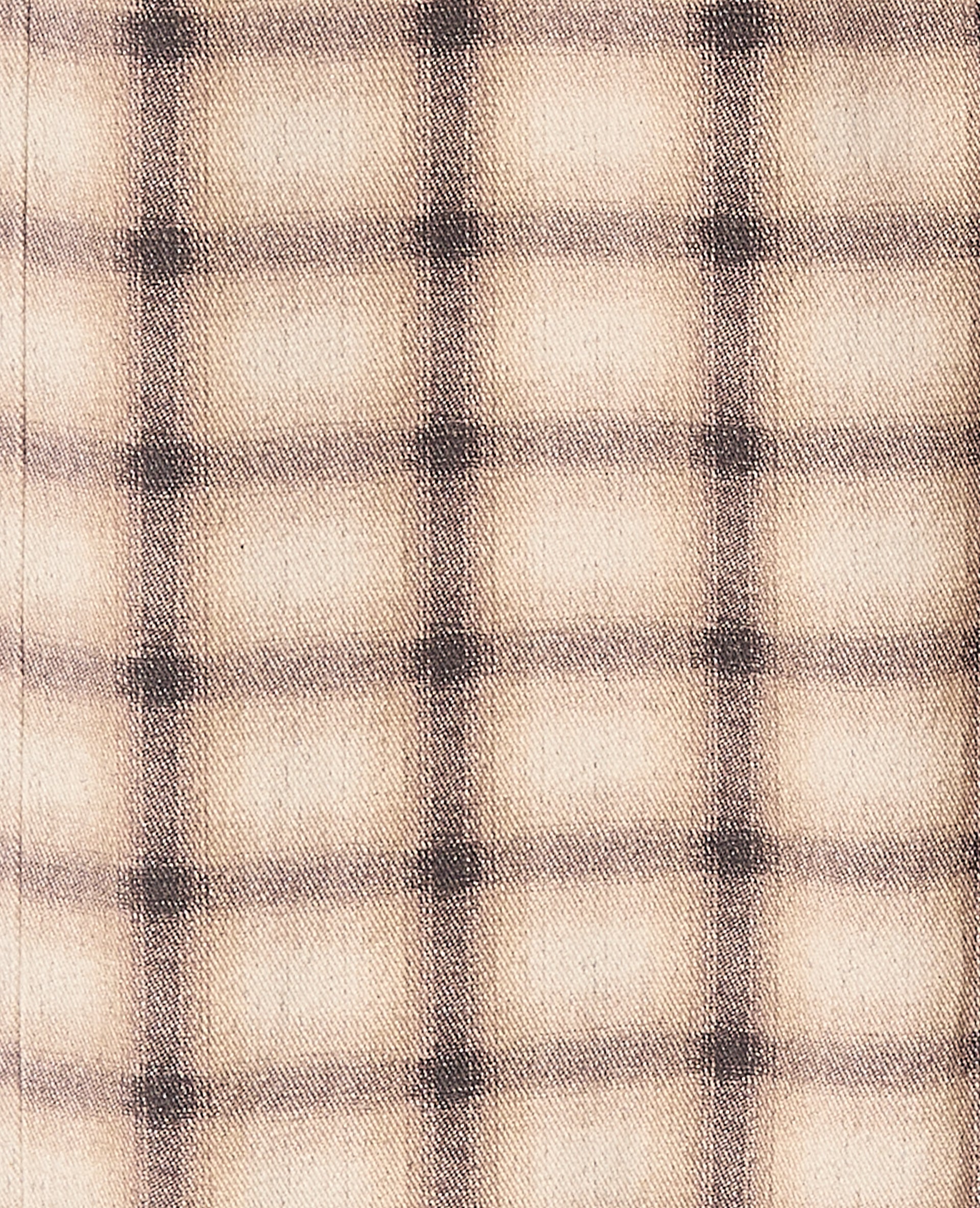 Jean droit avec grand revers motif carreaux