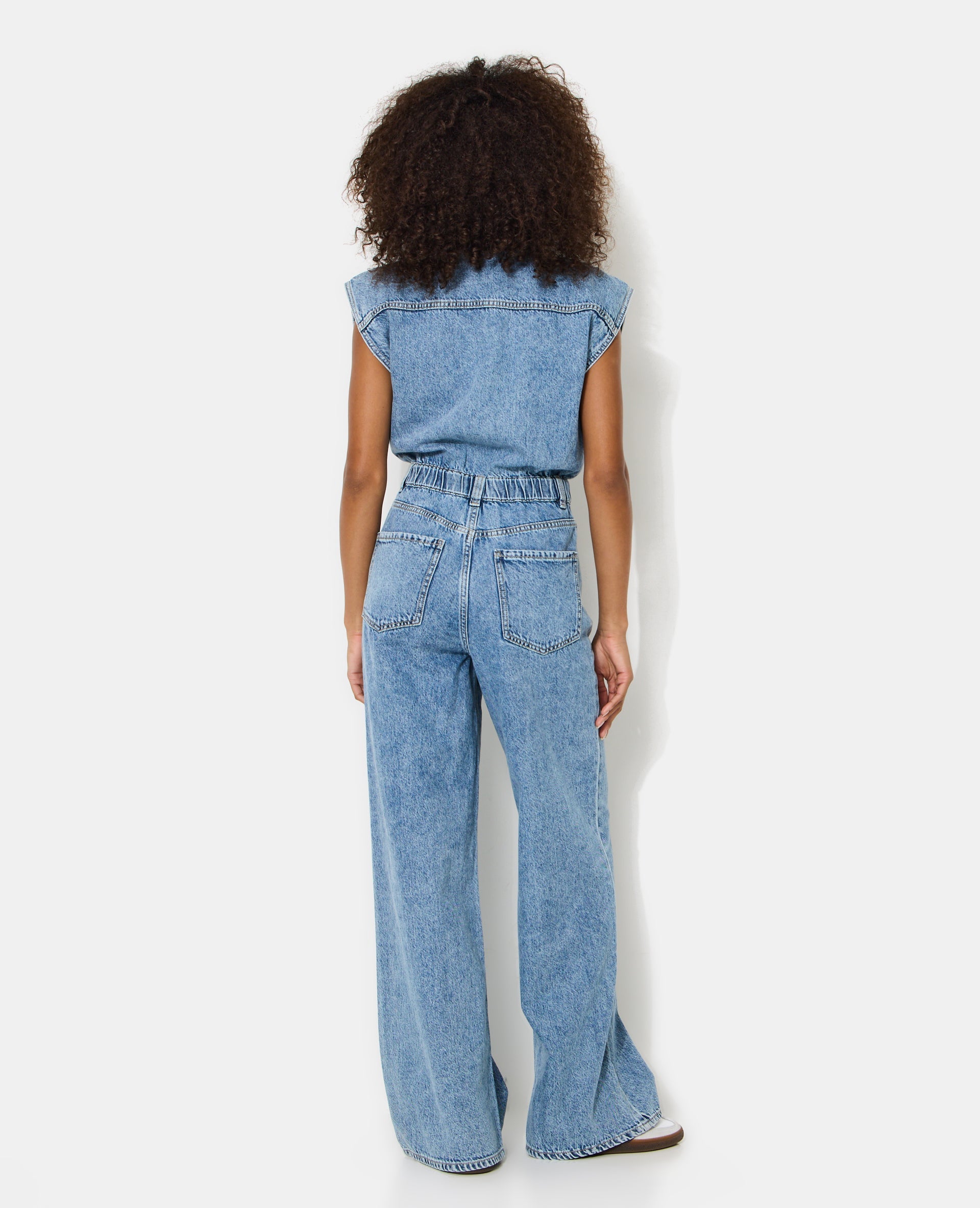 Combinaison en jean sans manches
