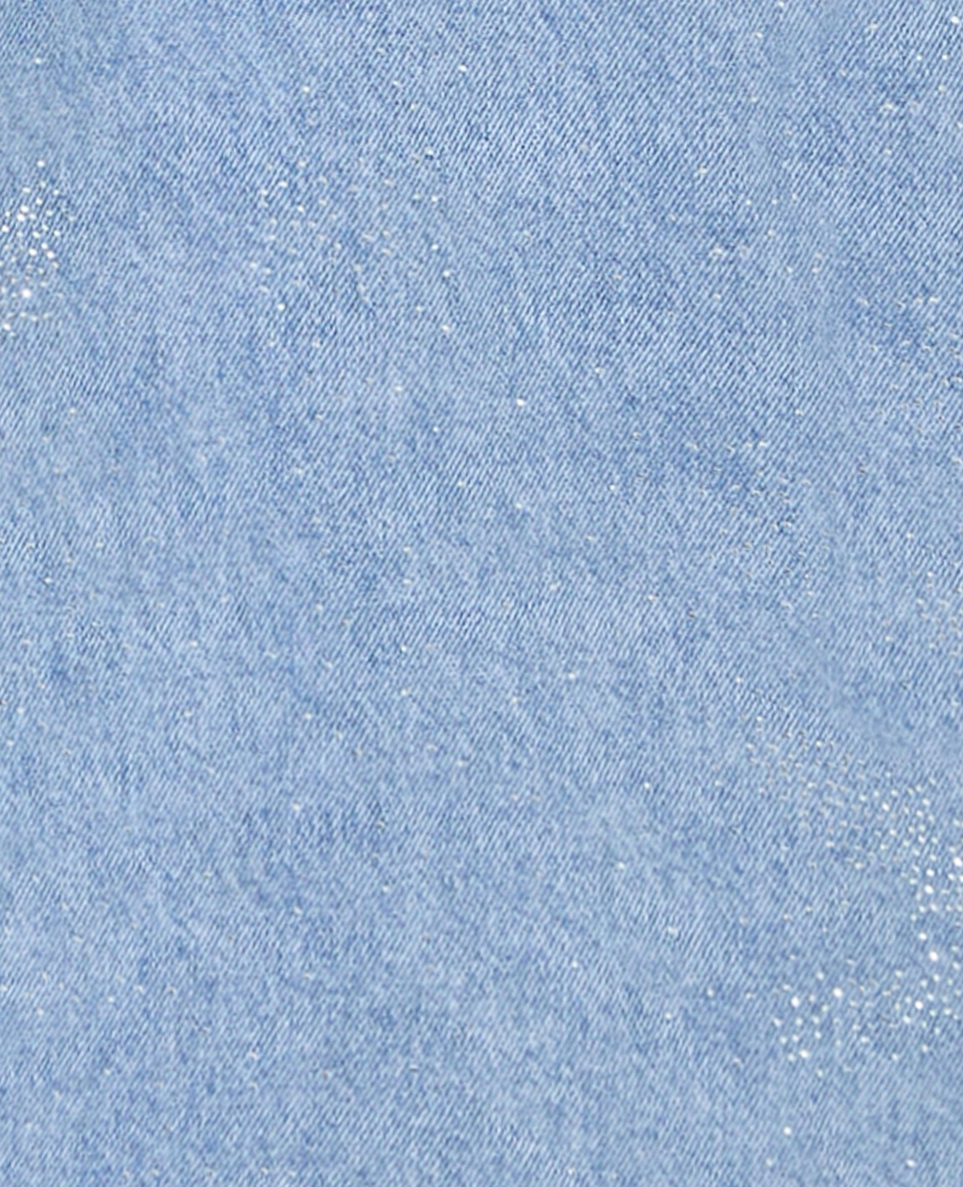 Bermuda en jean taille haute avec mini-strass