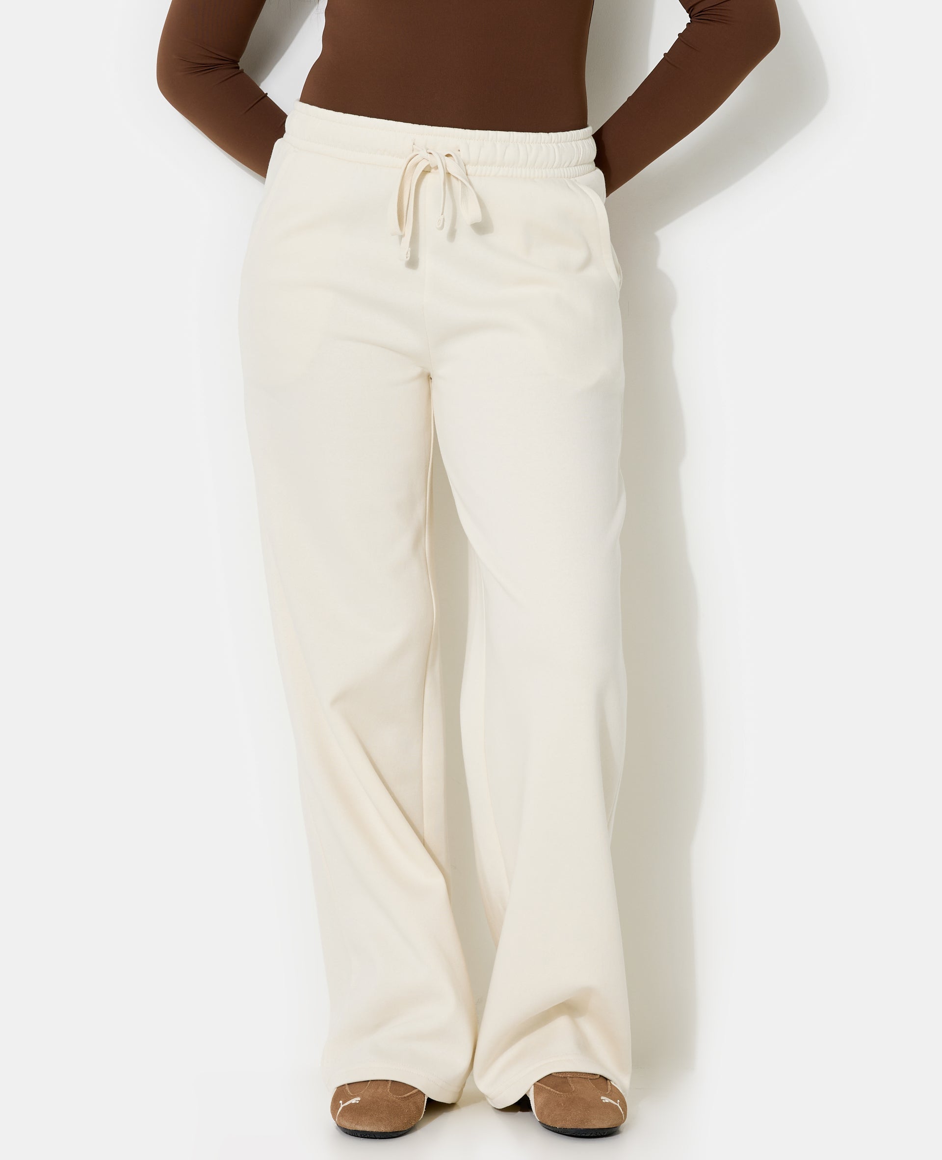 Pantalon de jogging en molleton bas droits