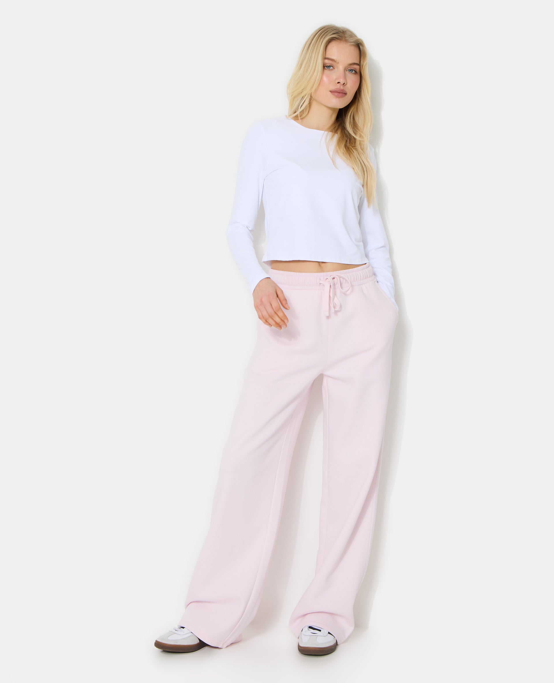 Pantalon de jogging bas droits en molleton