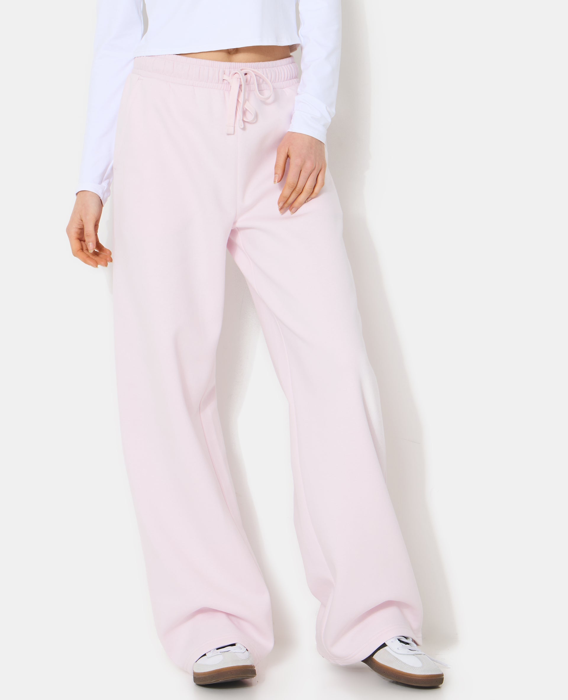 Pantalon de jogging bas droits en molleton