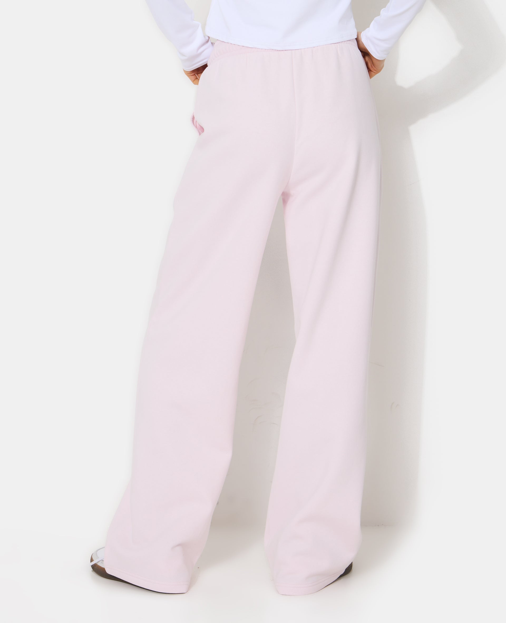 Pantalon de jogging bas droits en molleton