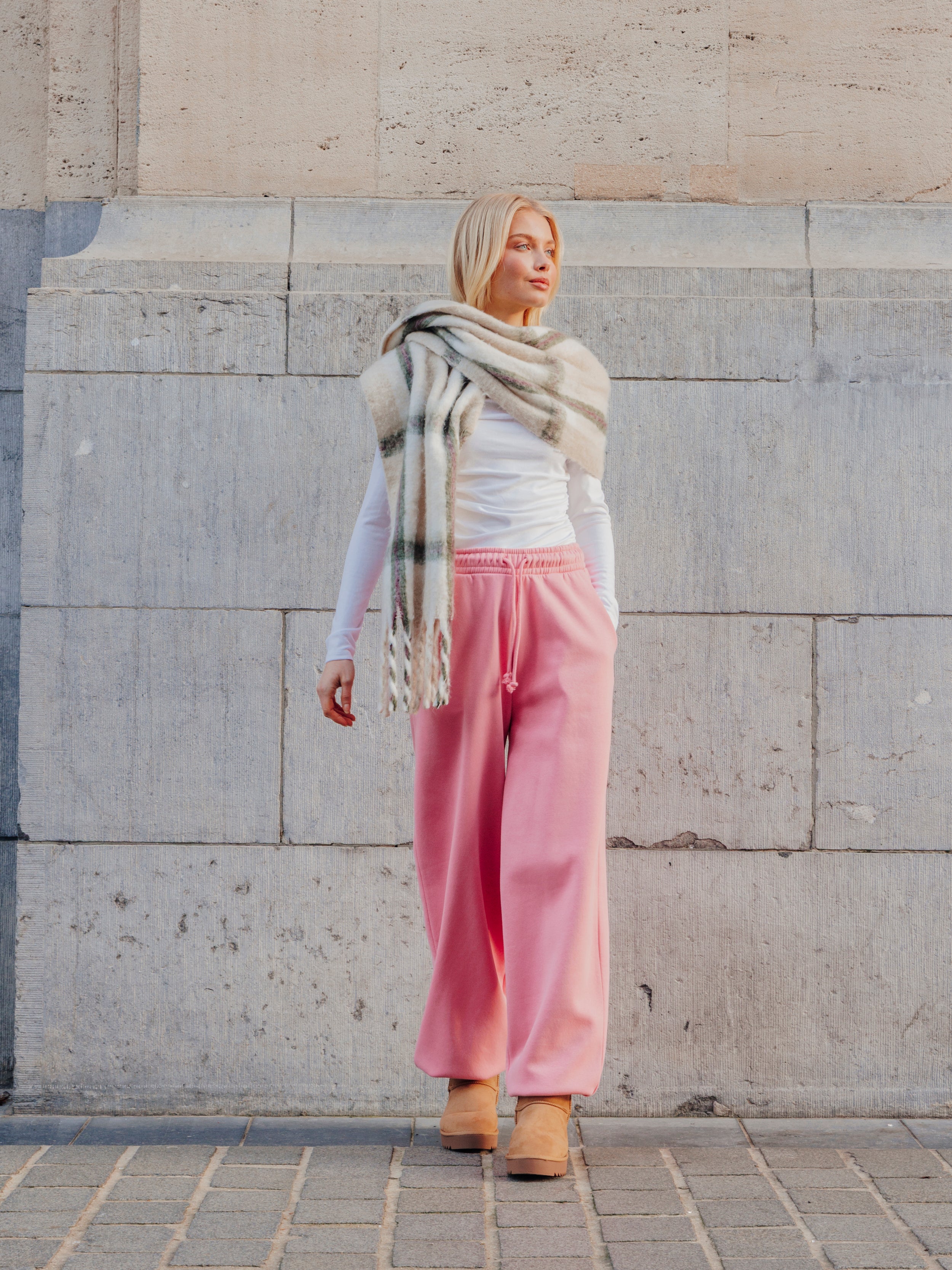 Pantalon de jogging large en molleton
