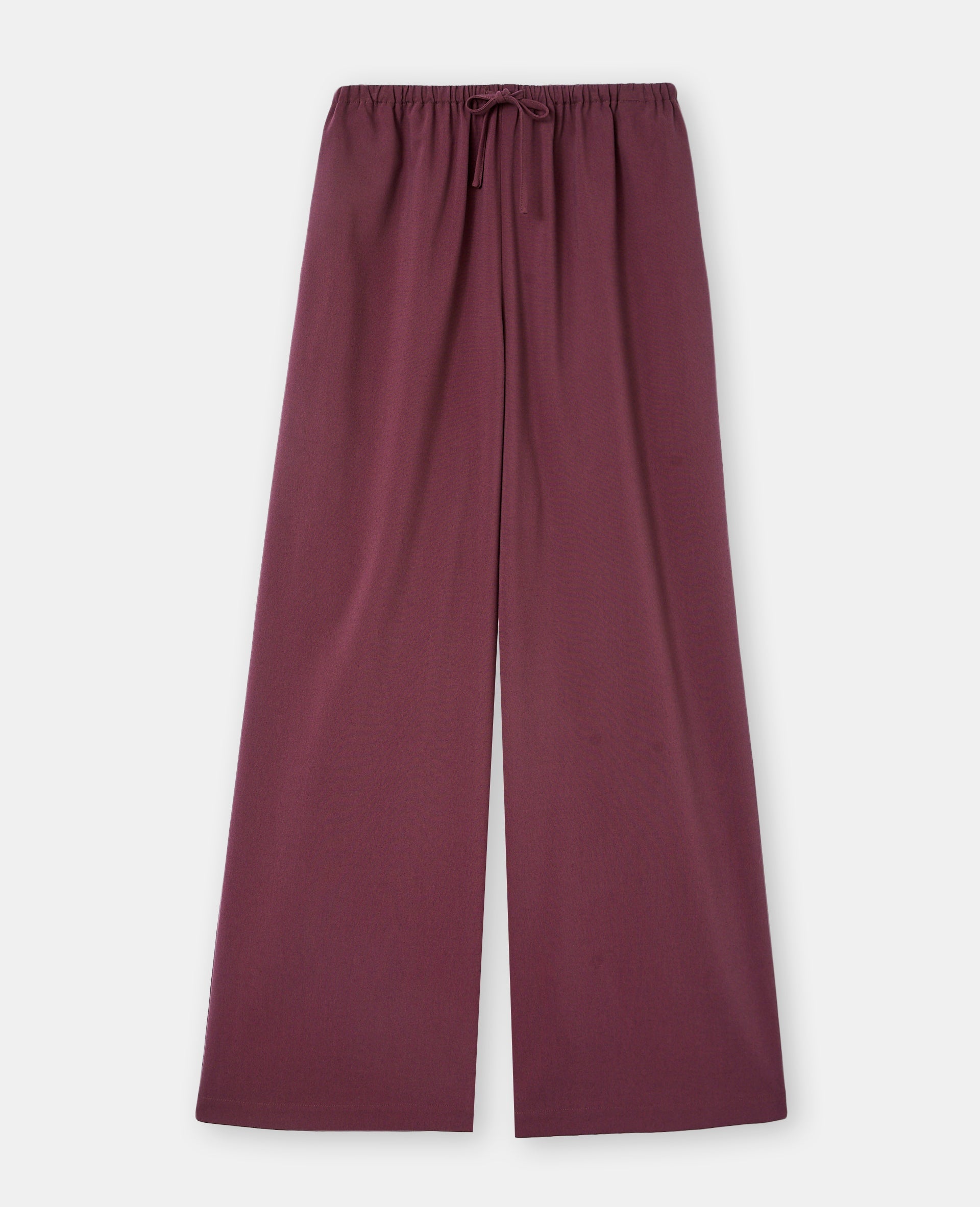 Pantalon droit et large avec lien coulissé