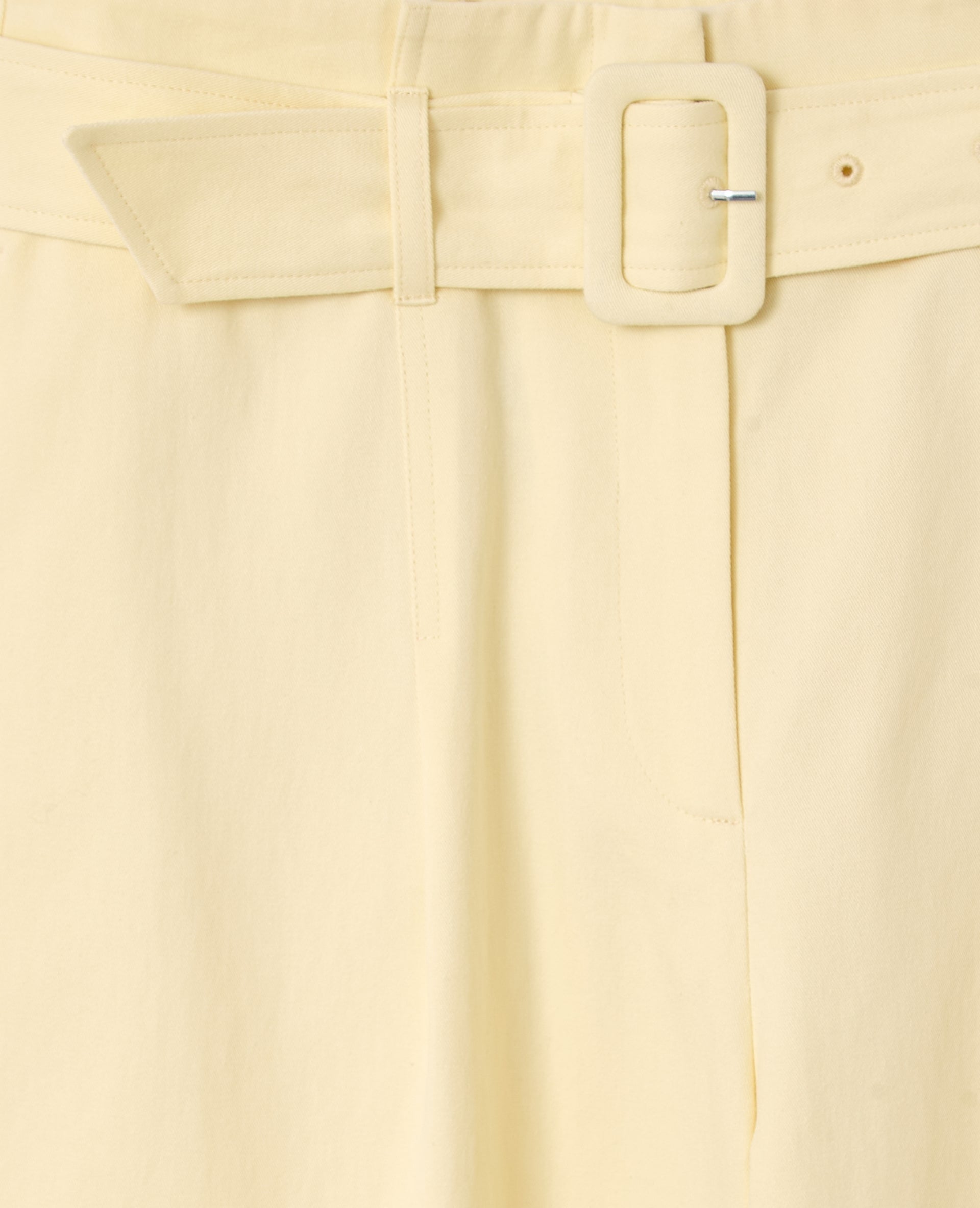 Pantalon barrel taille haute avec ceinture