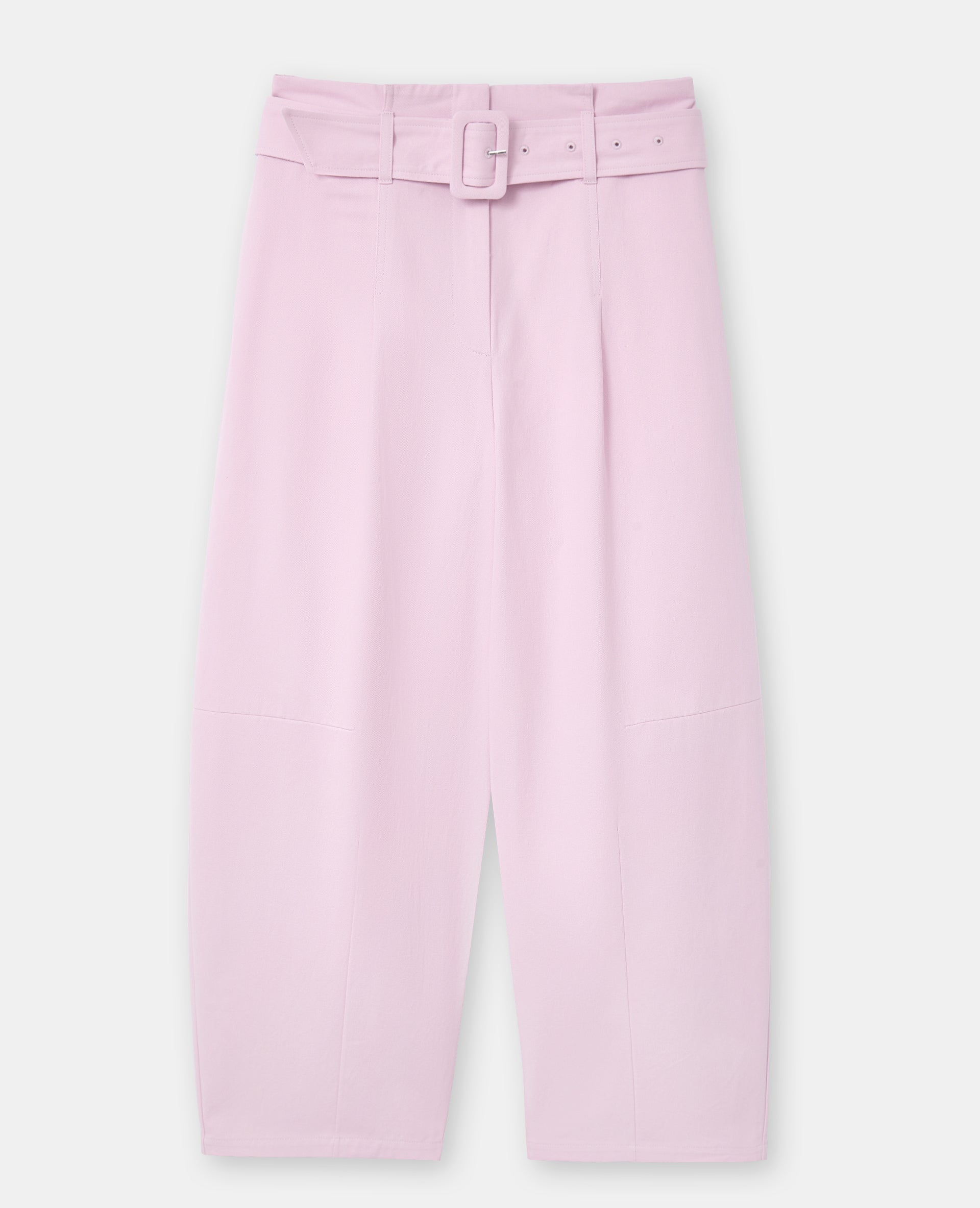 Pantalon barrel taille haute avec ceinture