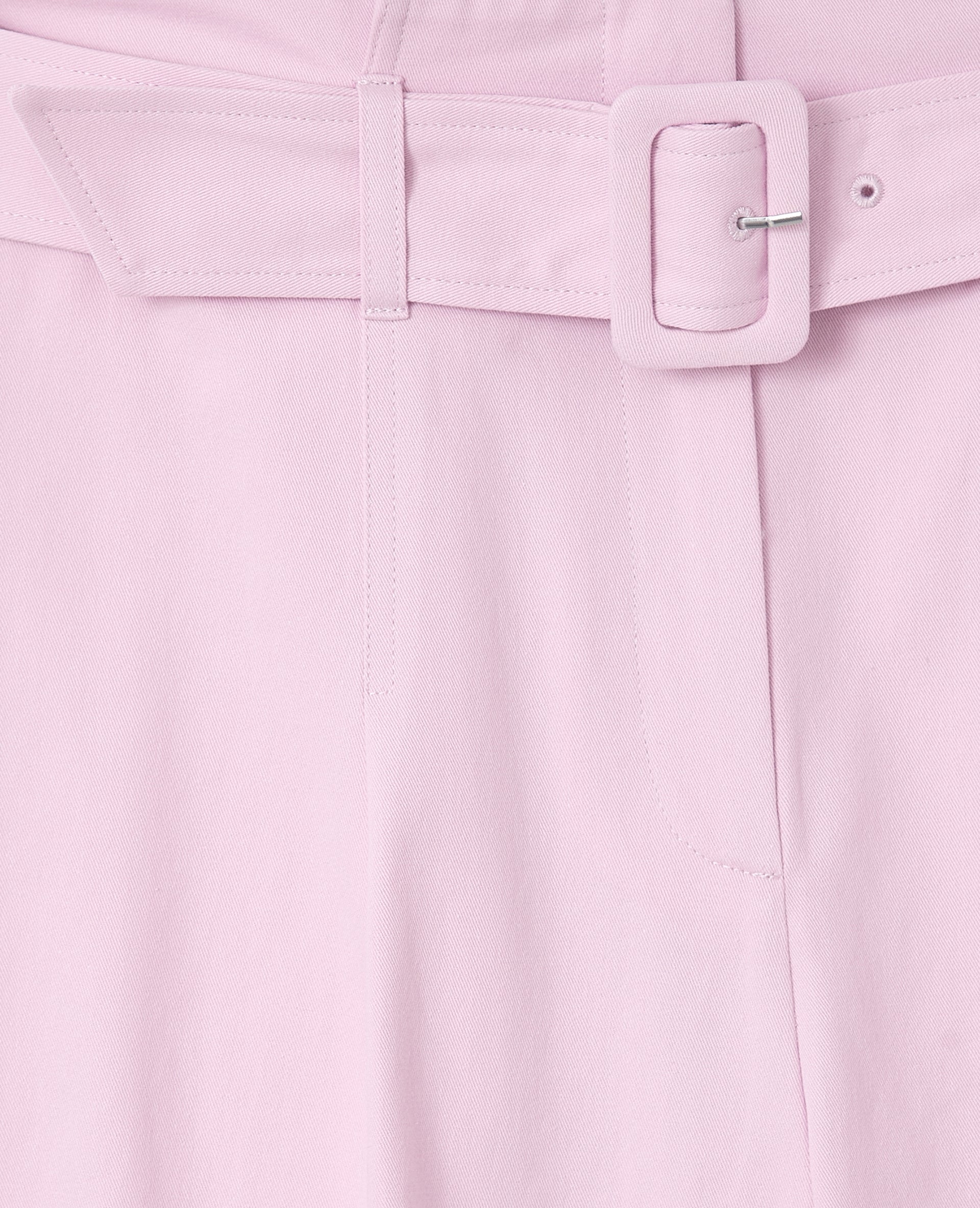 Pantalon barrel taille haute avec ceinture