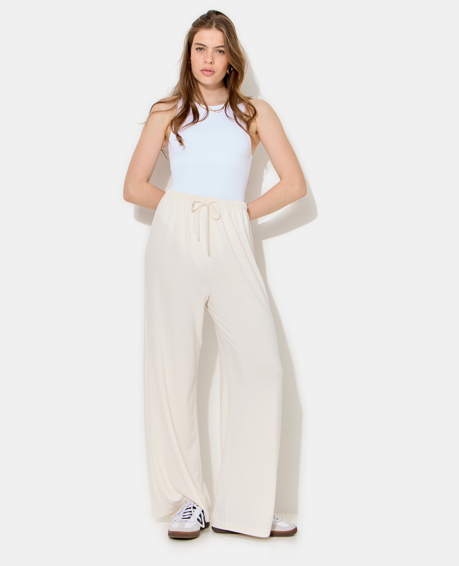 Pantalon ample en tissu doux