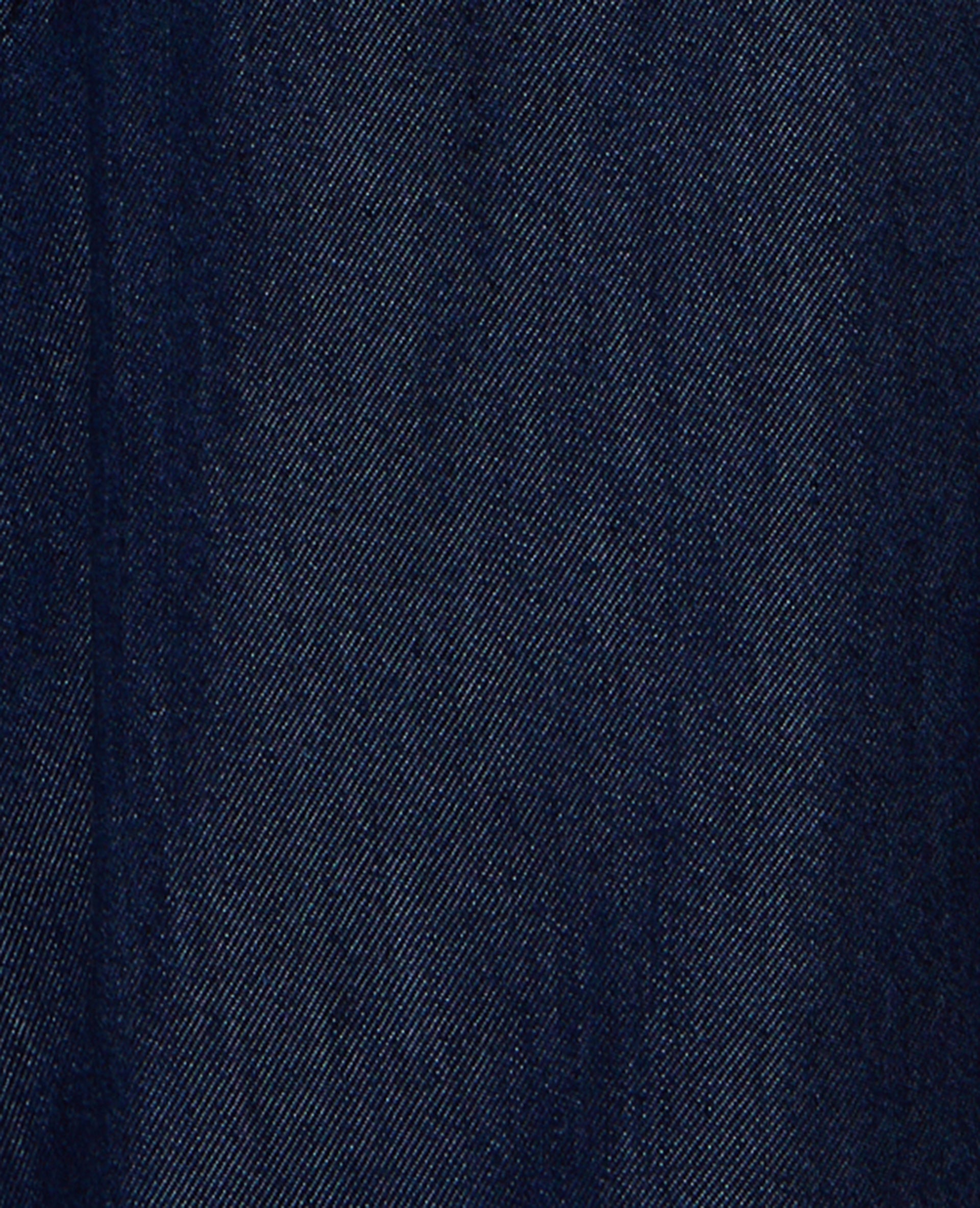 Pantalon large ceinture élastiquée effet jean