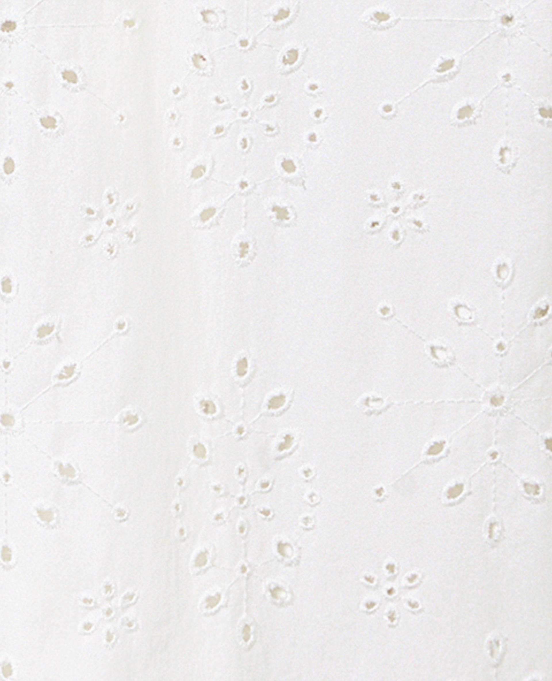 Jean wide ajouré façon broderie anglaise