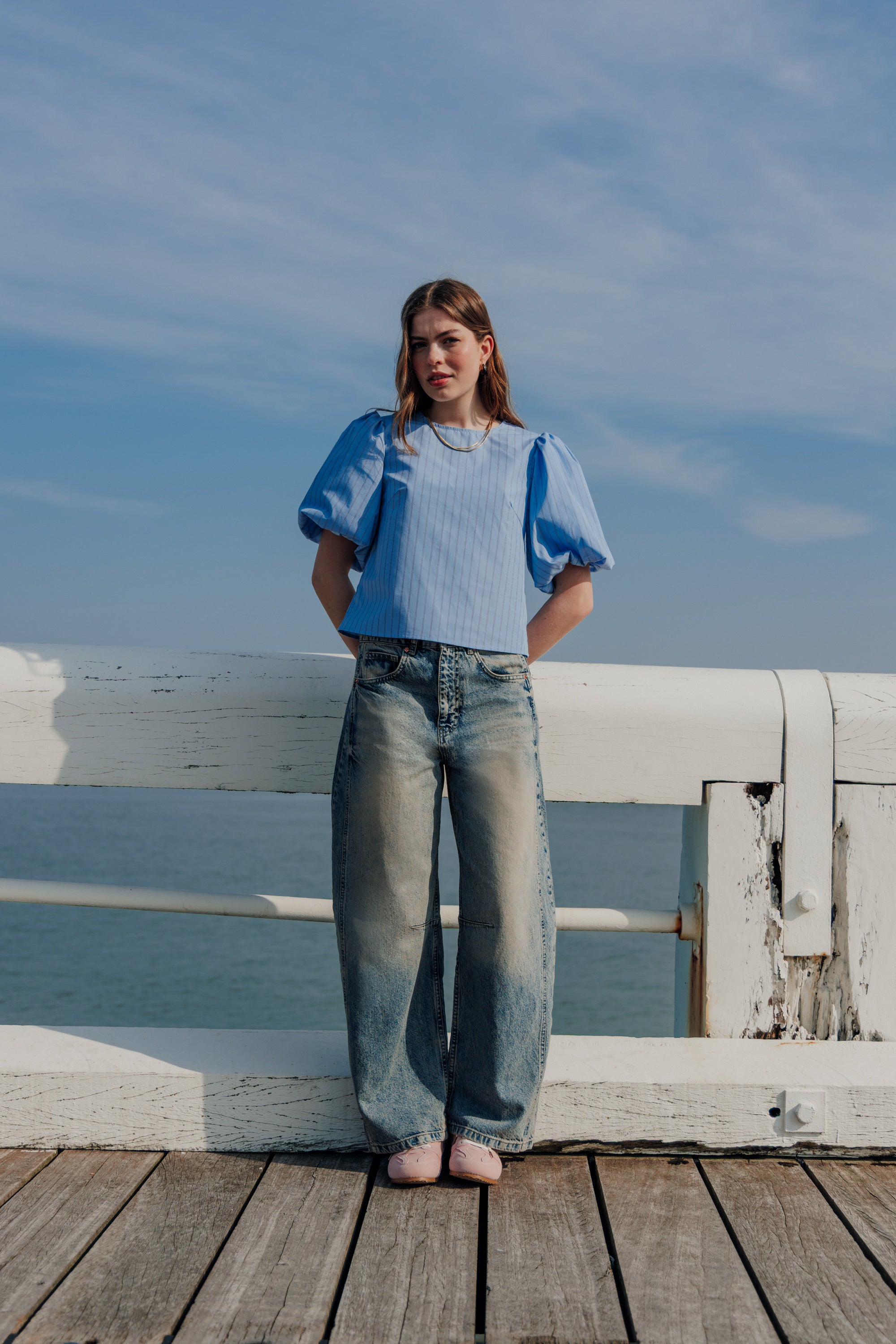 Jean barrel avec coutures taille medium