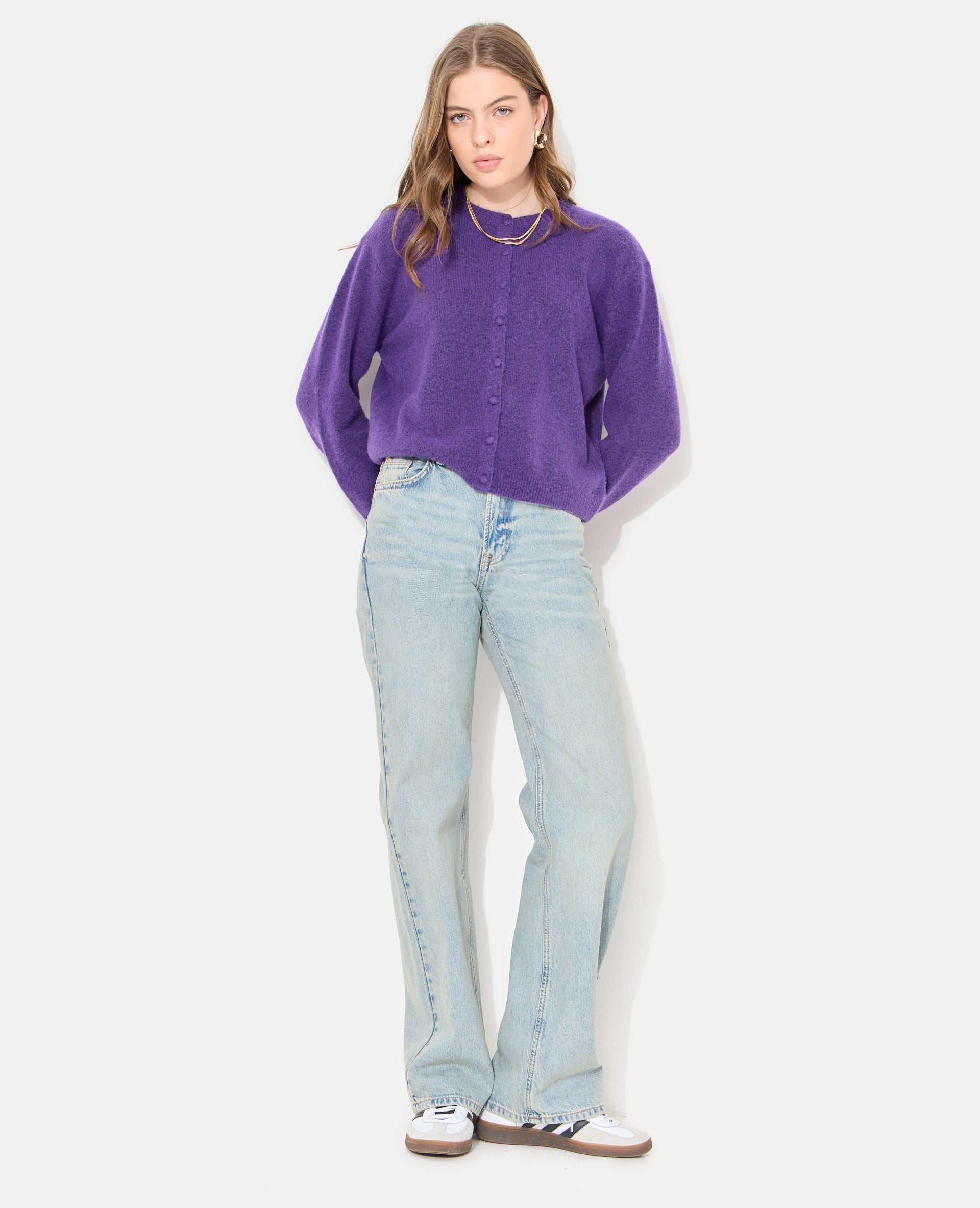 Jean droit taille haute