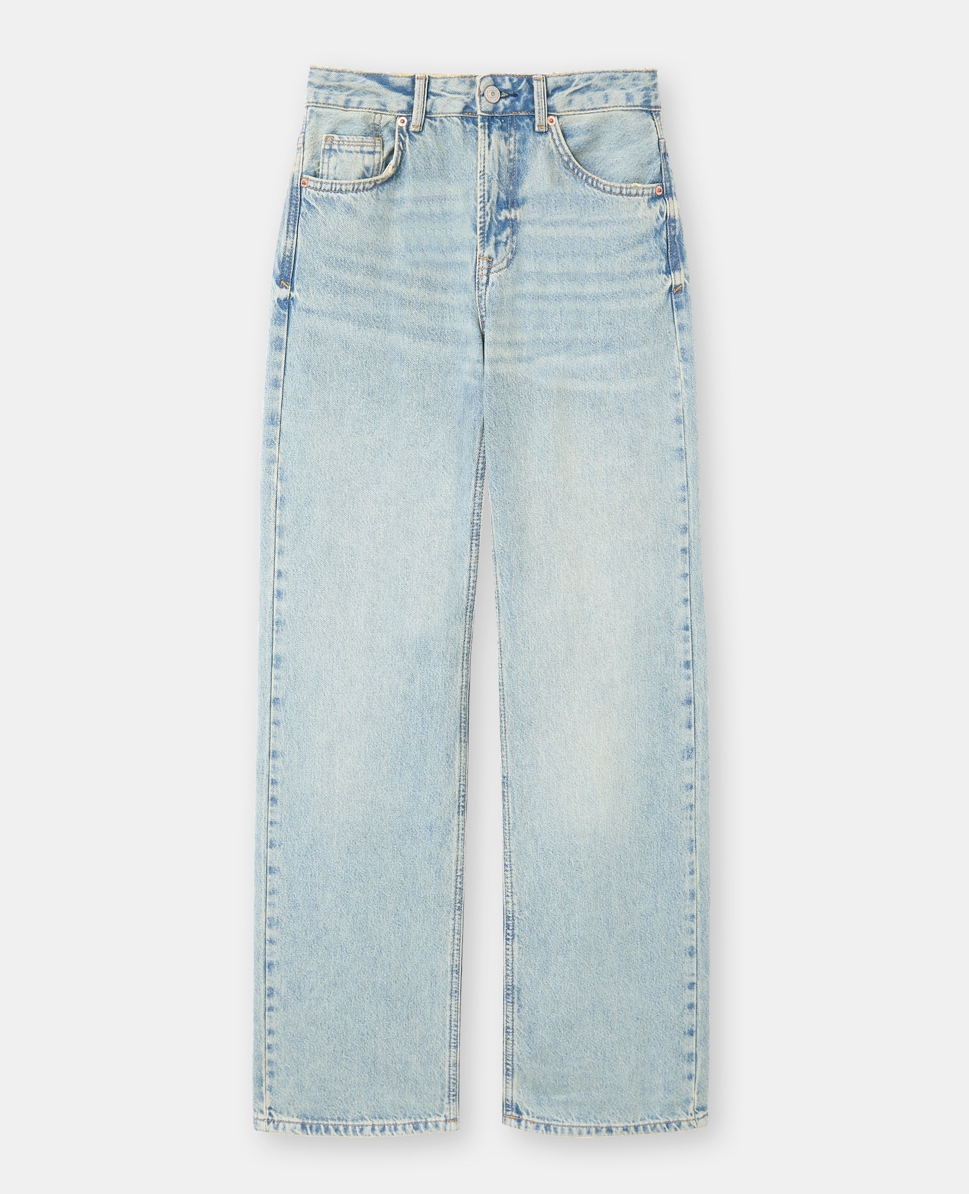 Jean droit taille haute